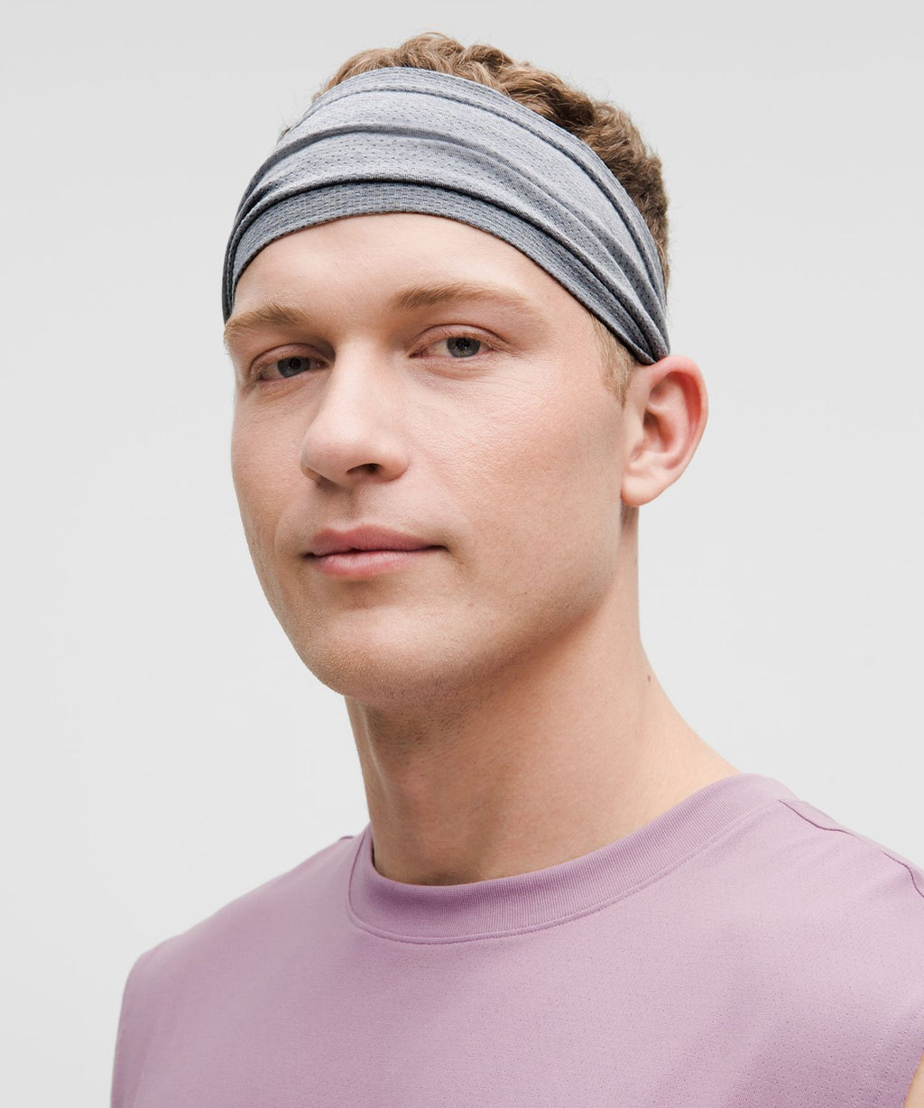 Metal Vent Tech Seamless Wide Headband Solar Grey/Vapor