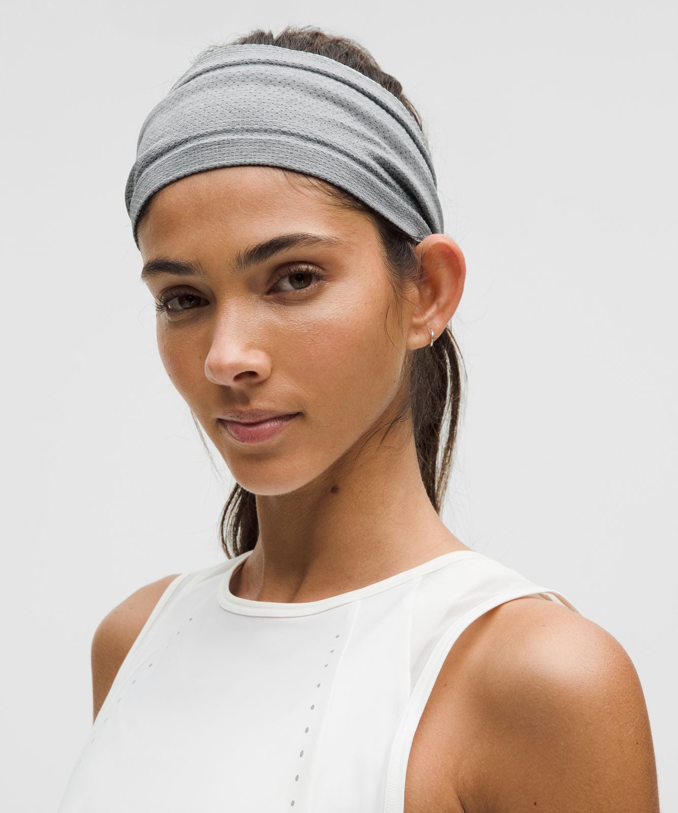 Metal Vent Tech Seamless Wide Headband Solar Grey/Vapor