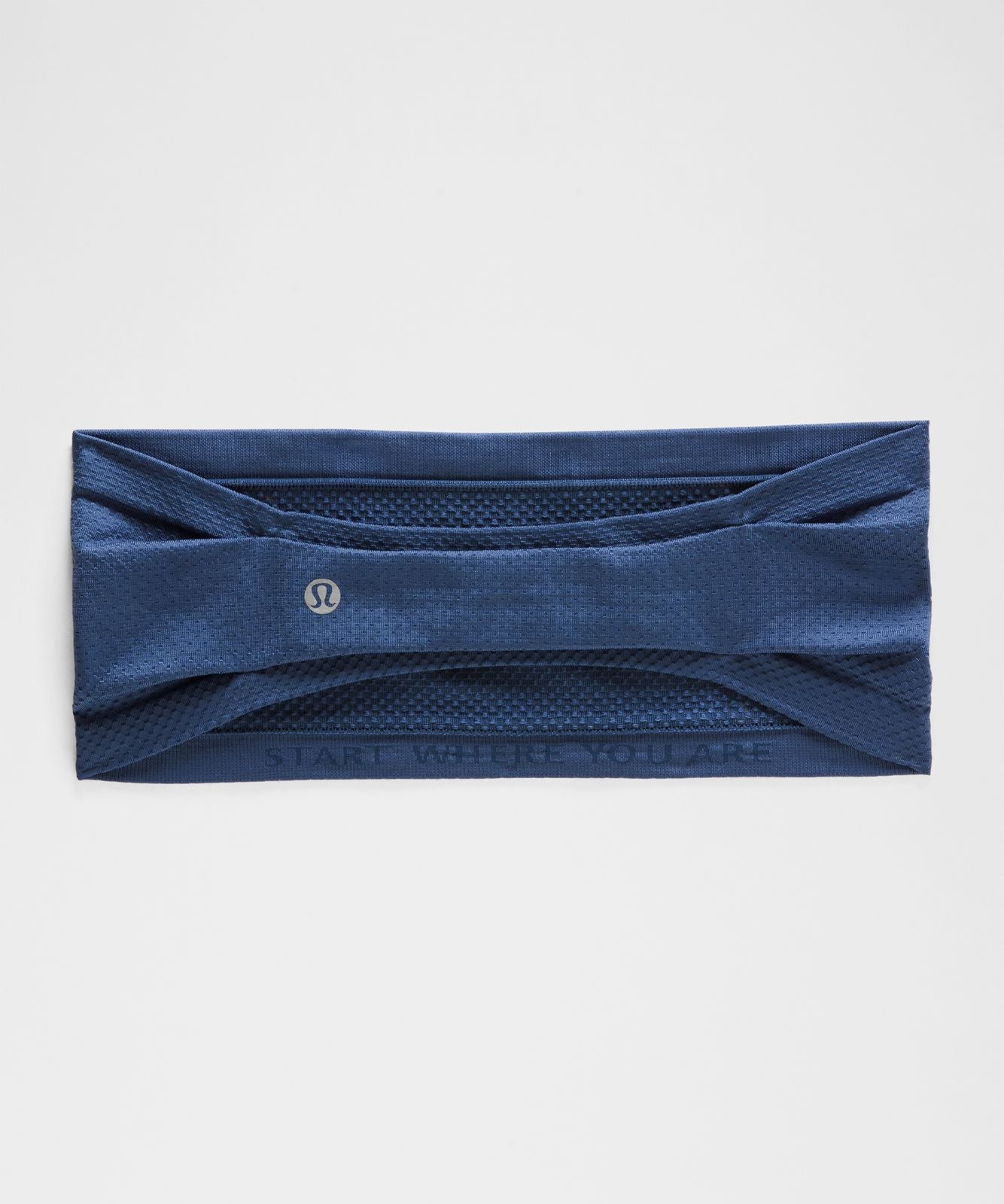 Metal Vent Tech Seamless Wide Headband Blue Twill/Blue Twill