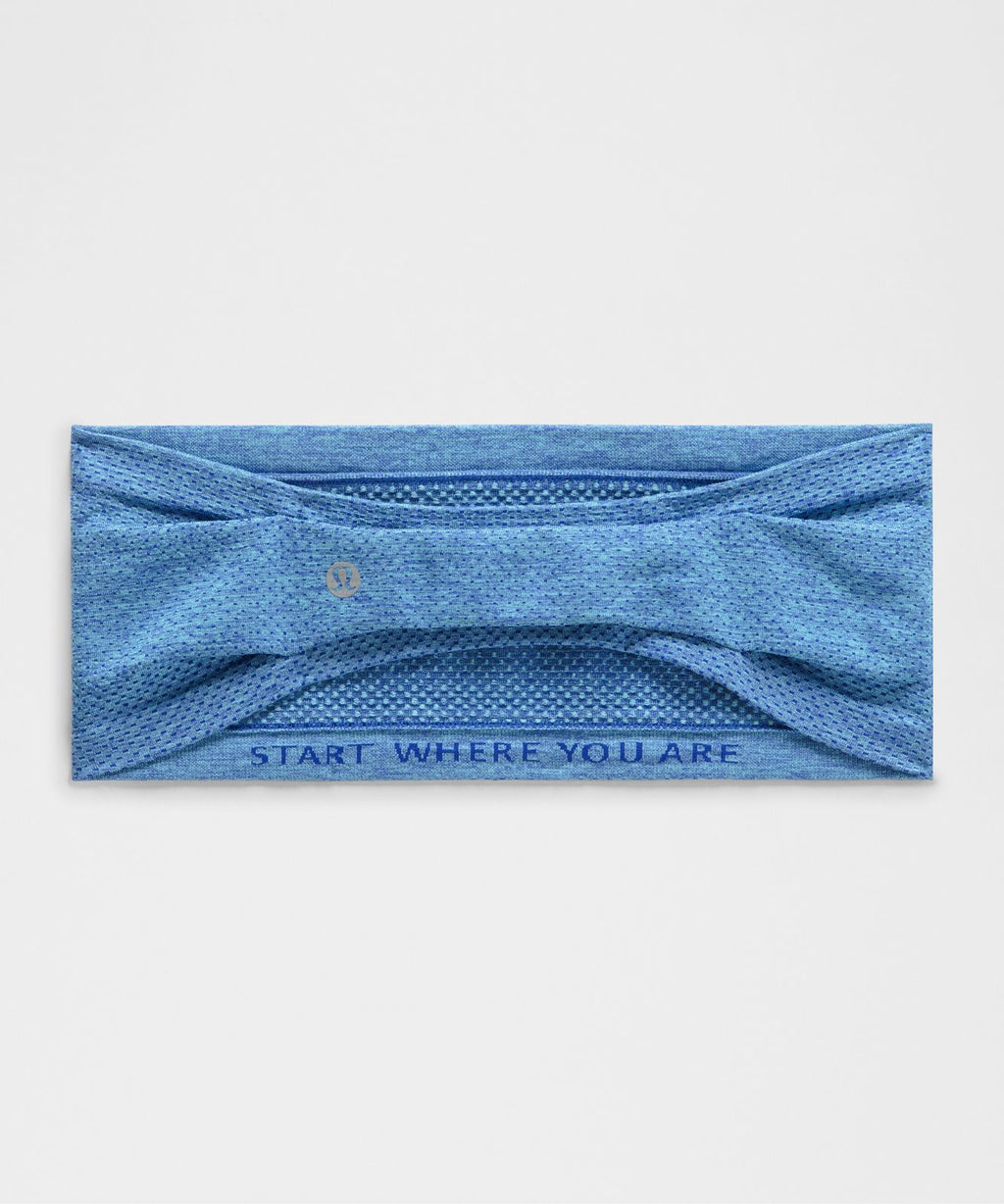 Metal Vent Tech Seamless Wide Headband Beach Ball Blue/Ocean Wave