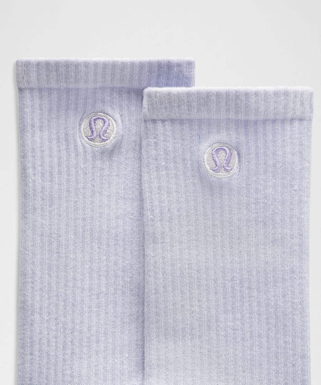 Unisex Daily Essential Crew Socks Serene Blue