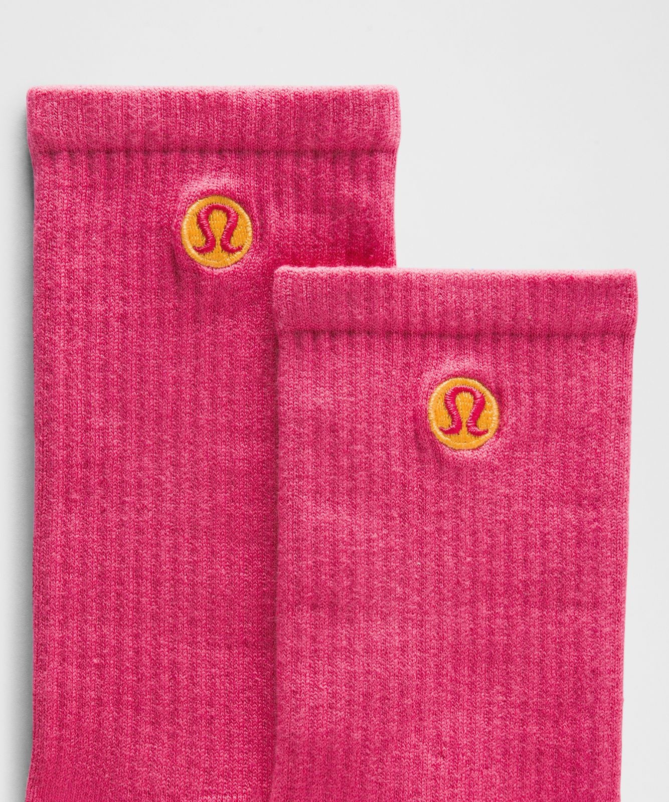 Unisex Daily Essential Crew Socks Raspberry coulis