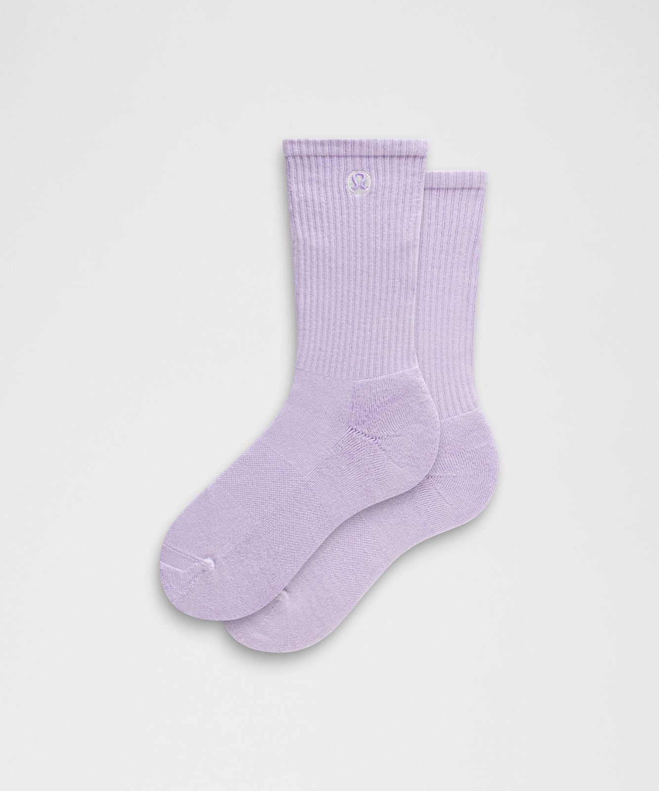Unisex Daily Essential Crew Socks Lavender Frost