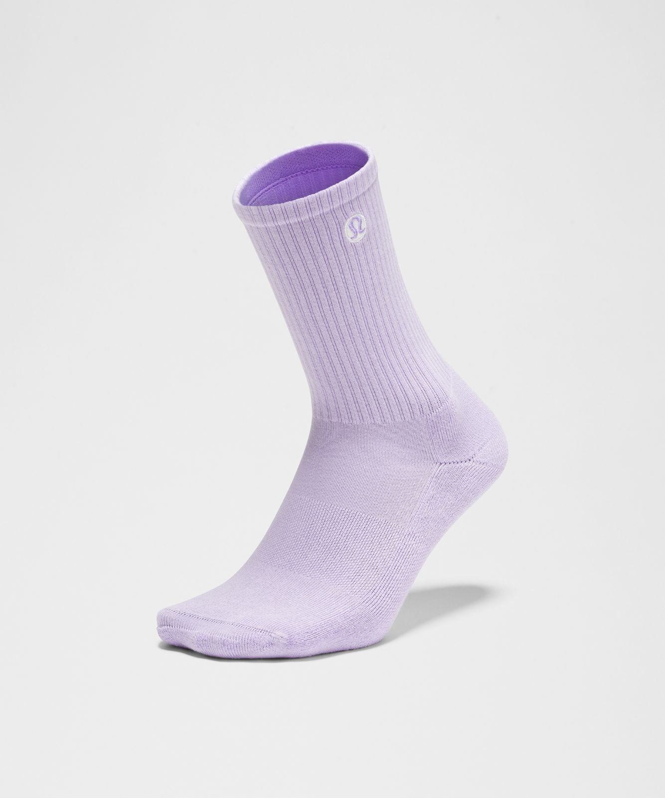 Unisex Daily Essential Crew Socks Lavender Frost