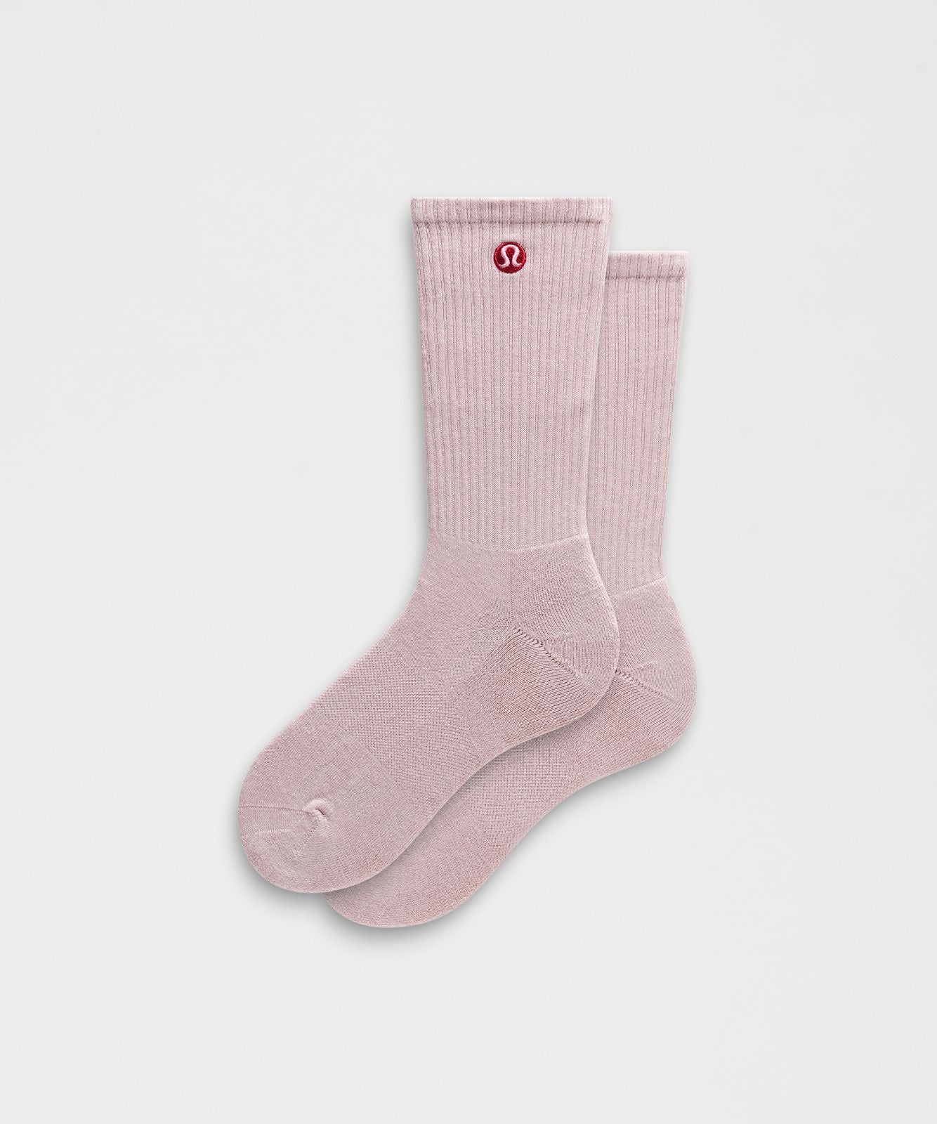 Unisex Daily Essential Crew Socks Pink Haze
