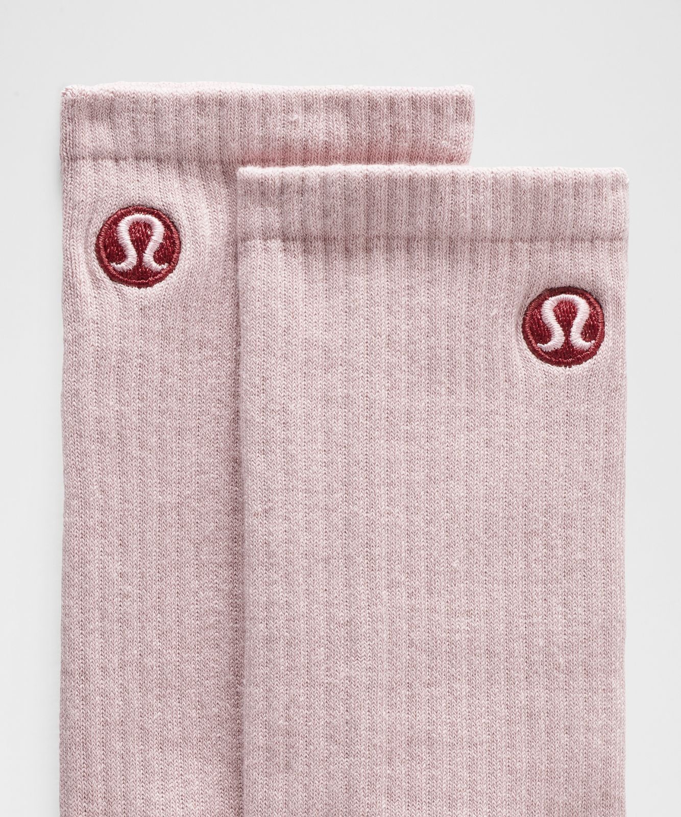 Unisex Daily Essential Crew Socks Pink Haze