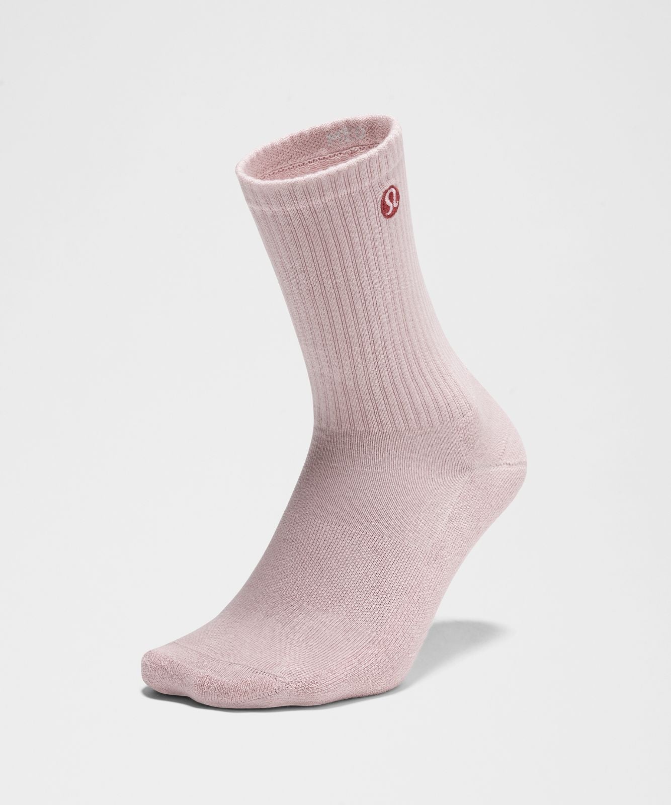 Unisex Daily Essential Crew Socks Pink Haze
