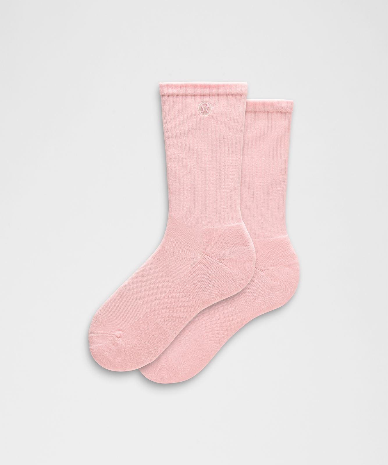 Unisex Daily Essential Crew Socks Pink Pearl