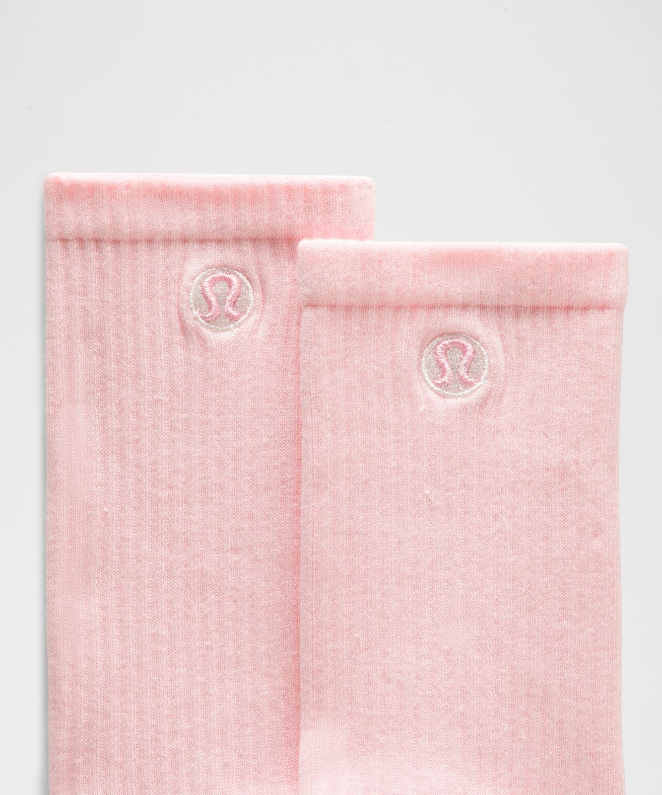 Unisex Daily Essential Crew Socks Pink Pearl
