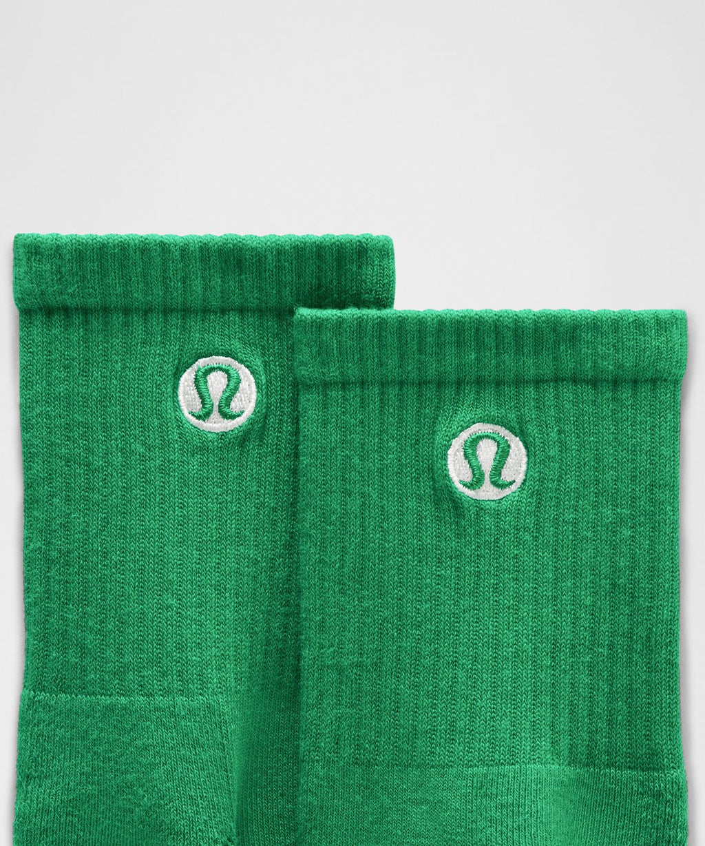 Unisex Daily Essential Quarter Socks Raceway Green