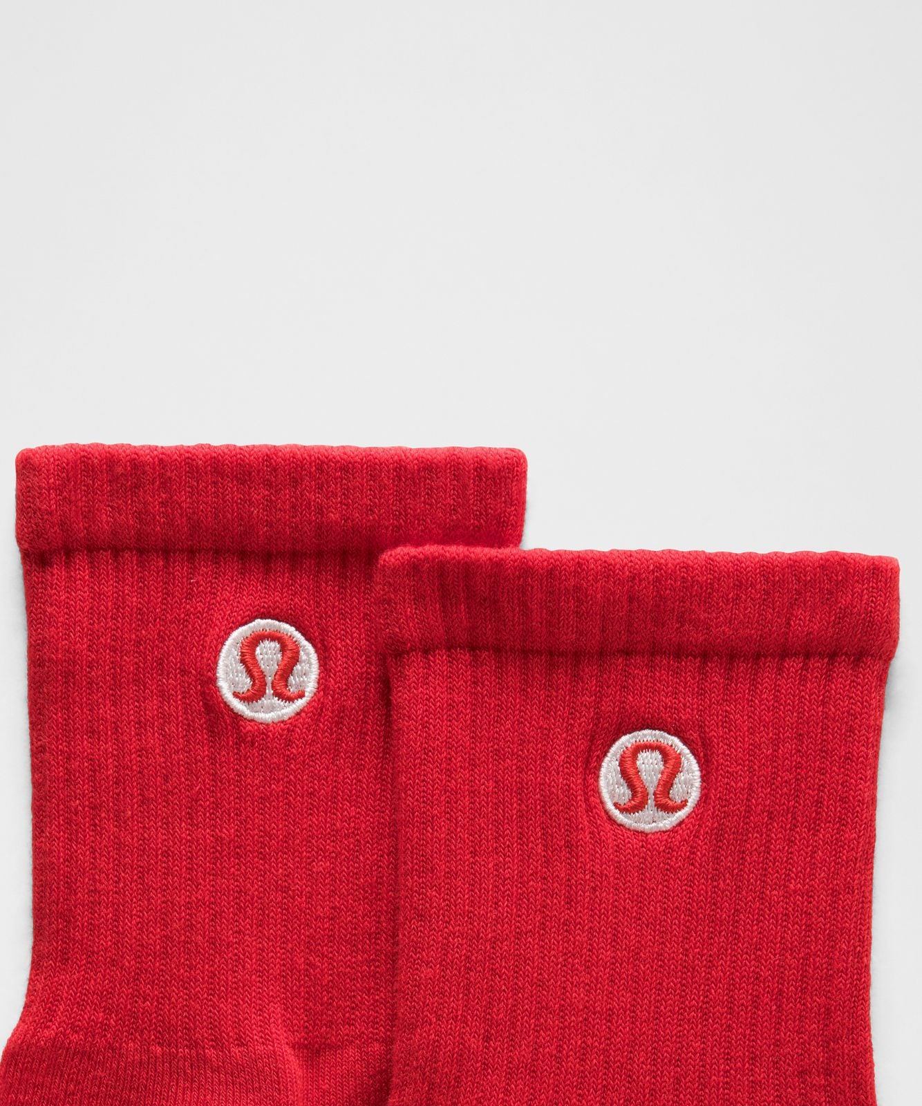 Unisex Daily Essential Quarter Socks Oxford Red