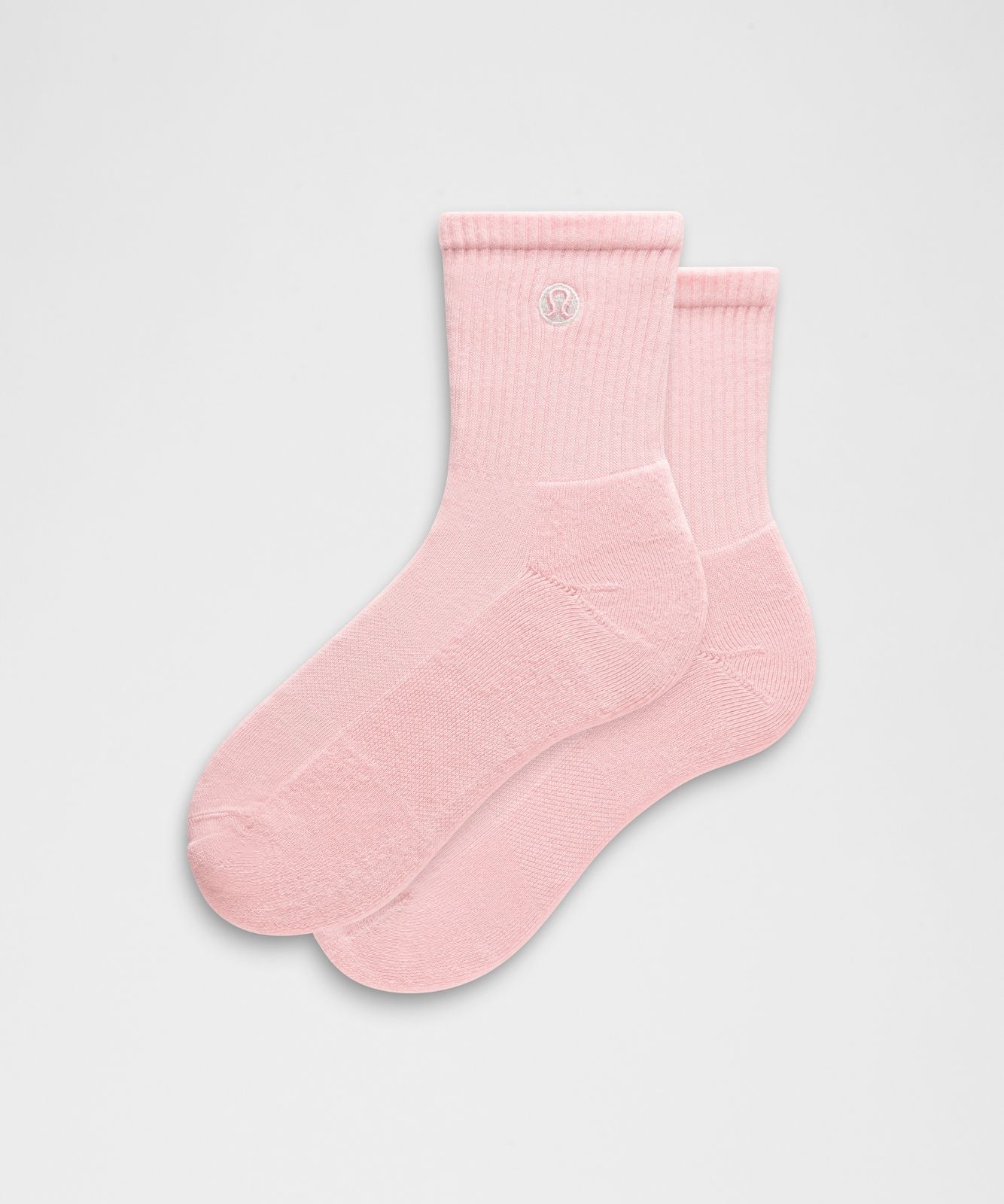 Unisex Daily Essential Quarter Socks Pink Pearl