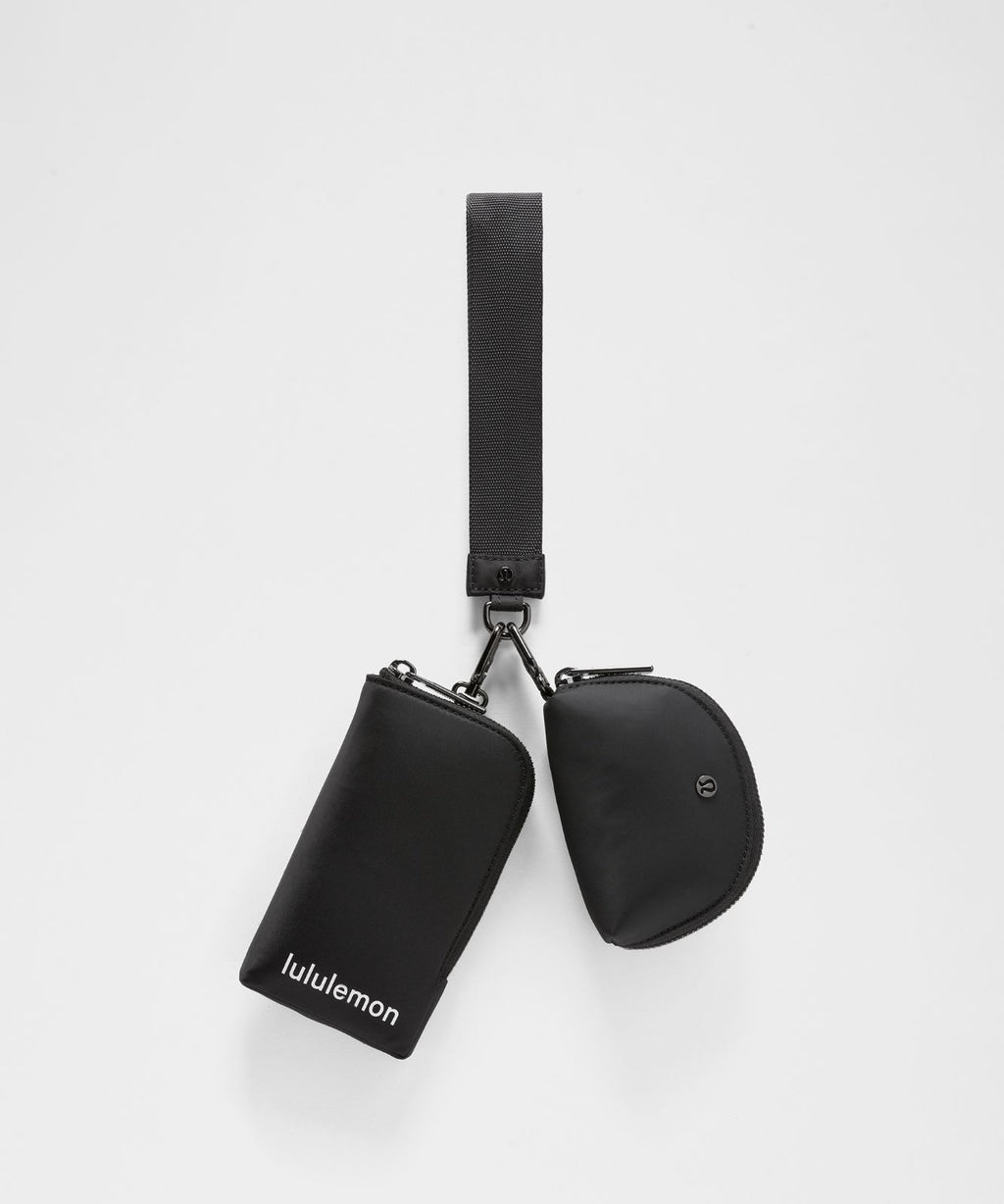 Dual Pouch Wristlet *Wallet Black