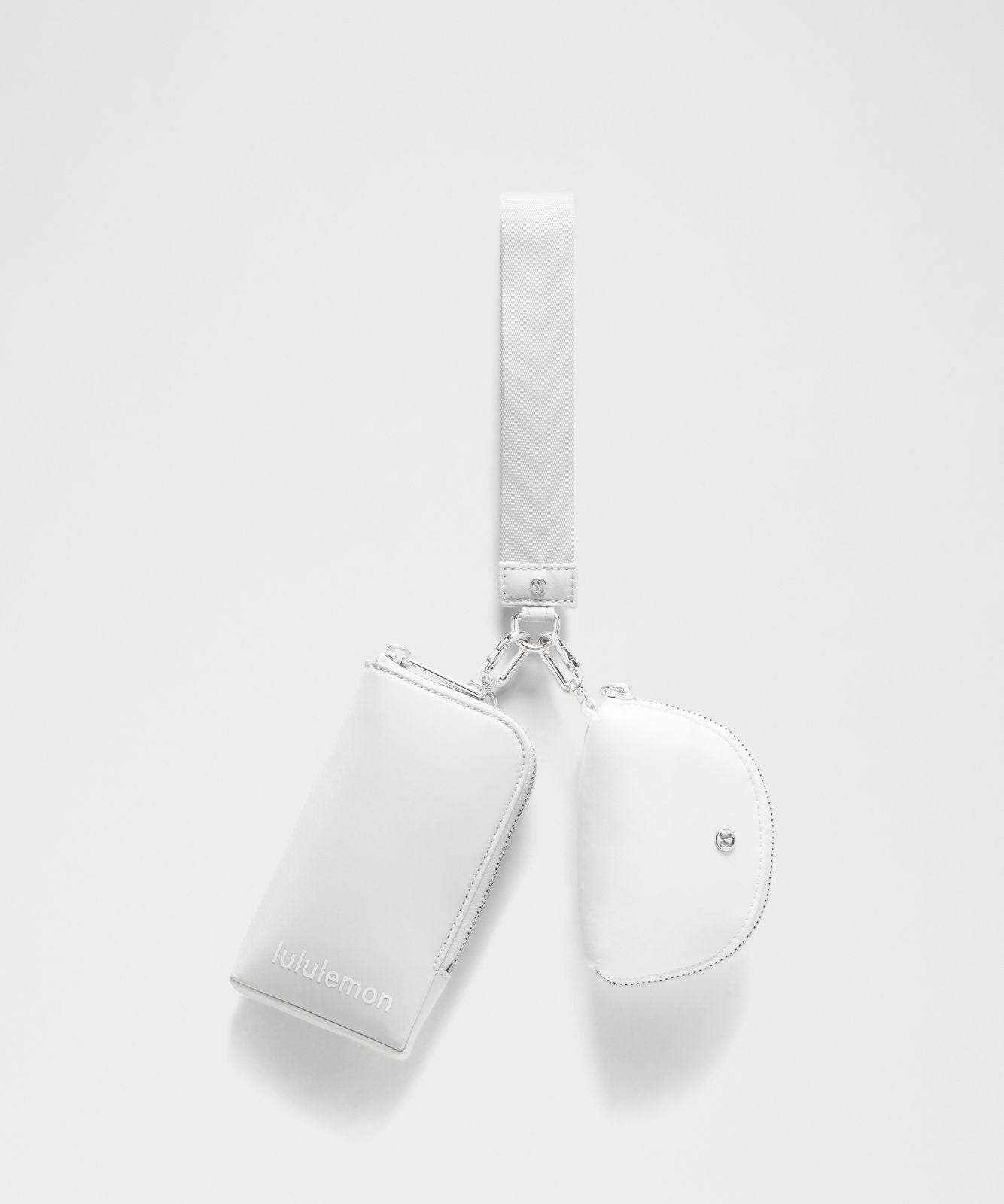 Dual Pouch Wristlet *Wallet Vapor/White