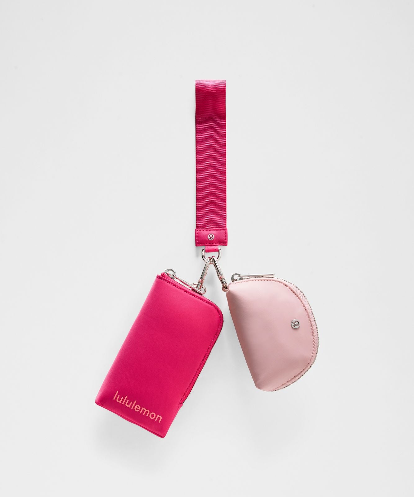 Dual Pouch Wristlet *Wallet Raspberry Coulis/Pink Haze/Bright Coral