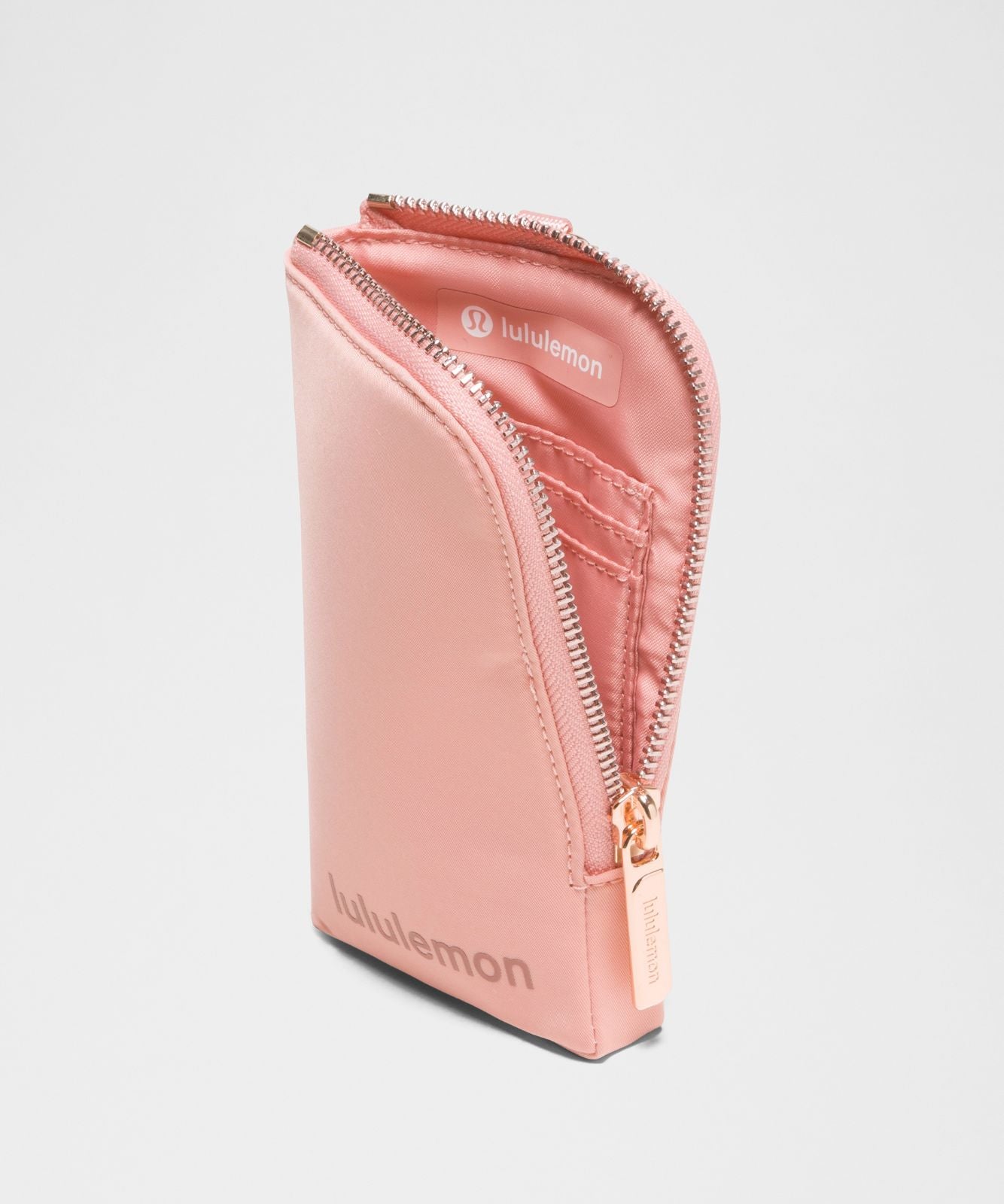 Dual Pouch Wristlet *Wallet Tea Rose/Red Clay