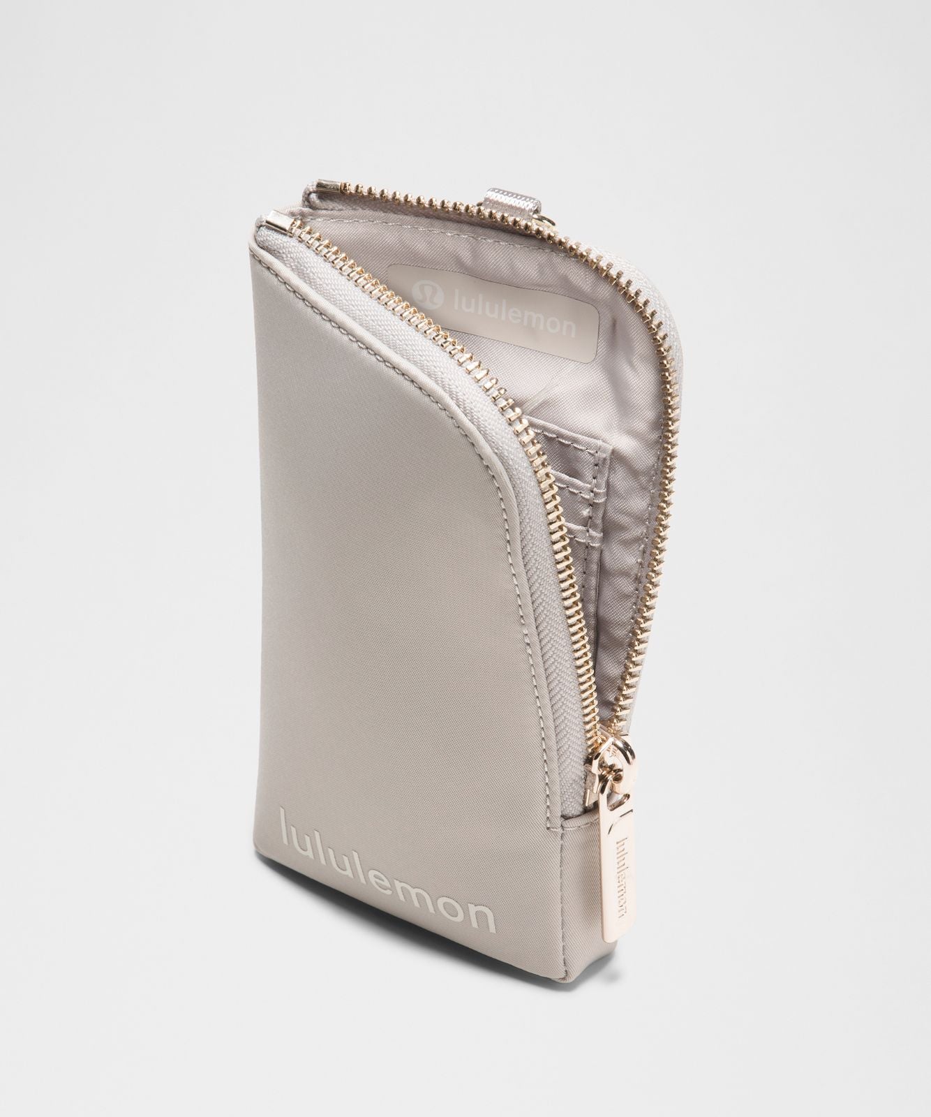 Dual Pouch Wristlet *Wallet Downtown Tan/Light Ivory/Gold