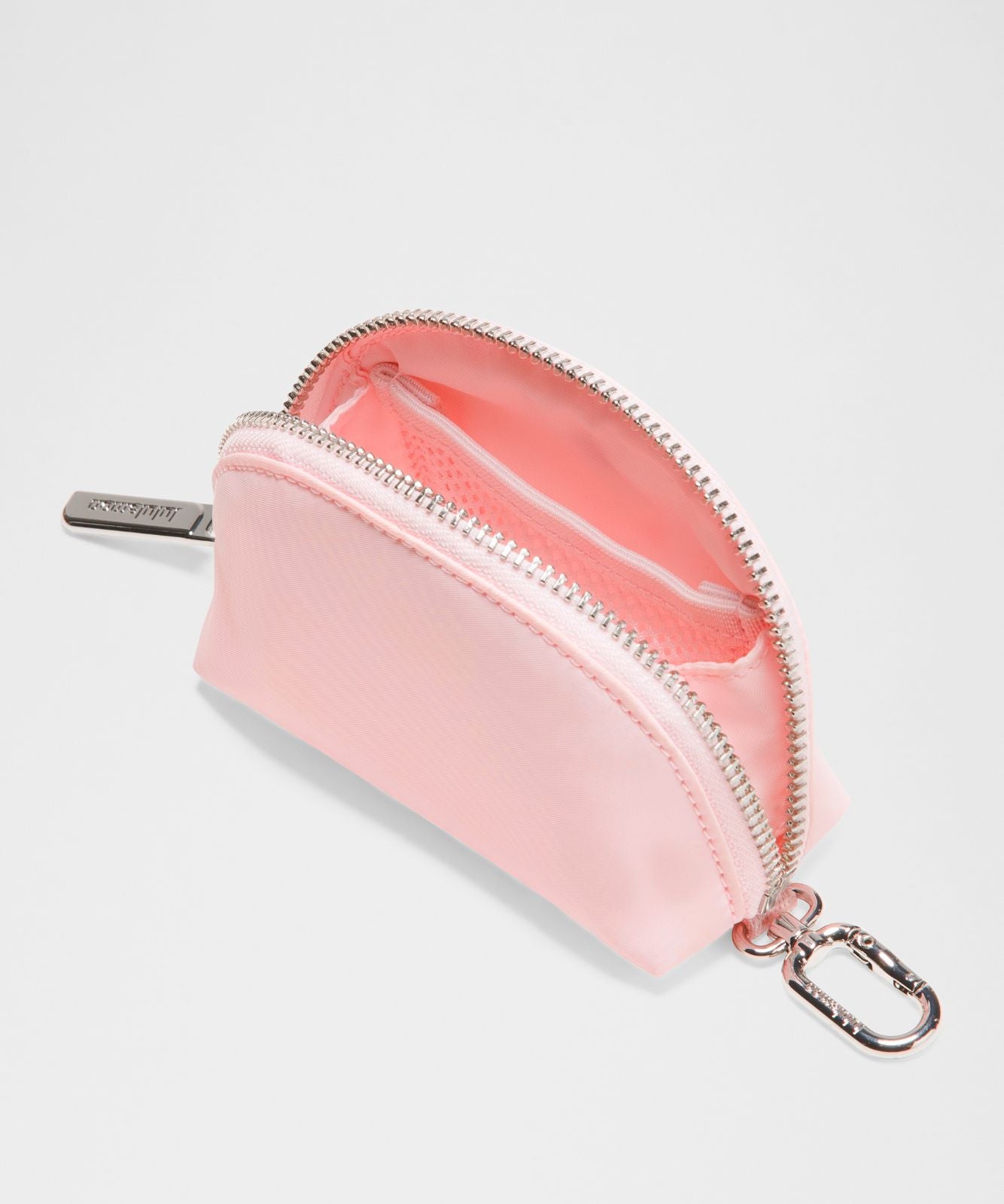 Dual Pouch Wristlet *Wallet Cranberry Charm/Pink Pearl/Silver