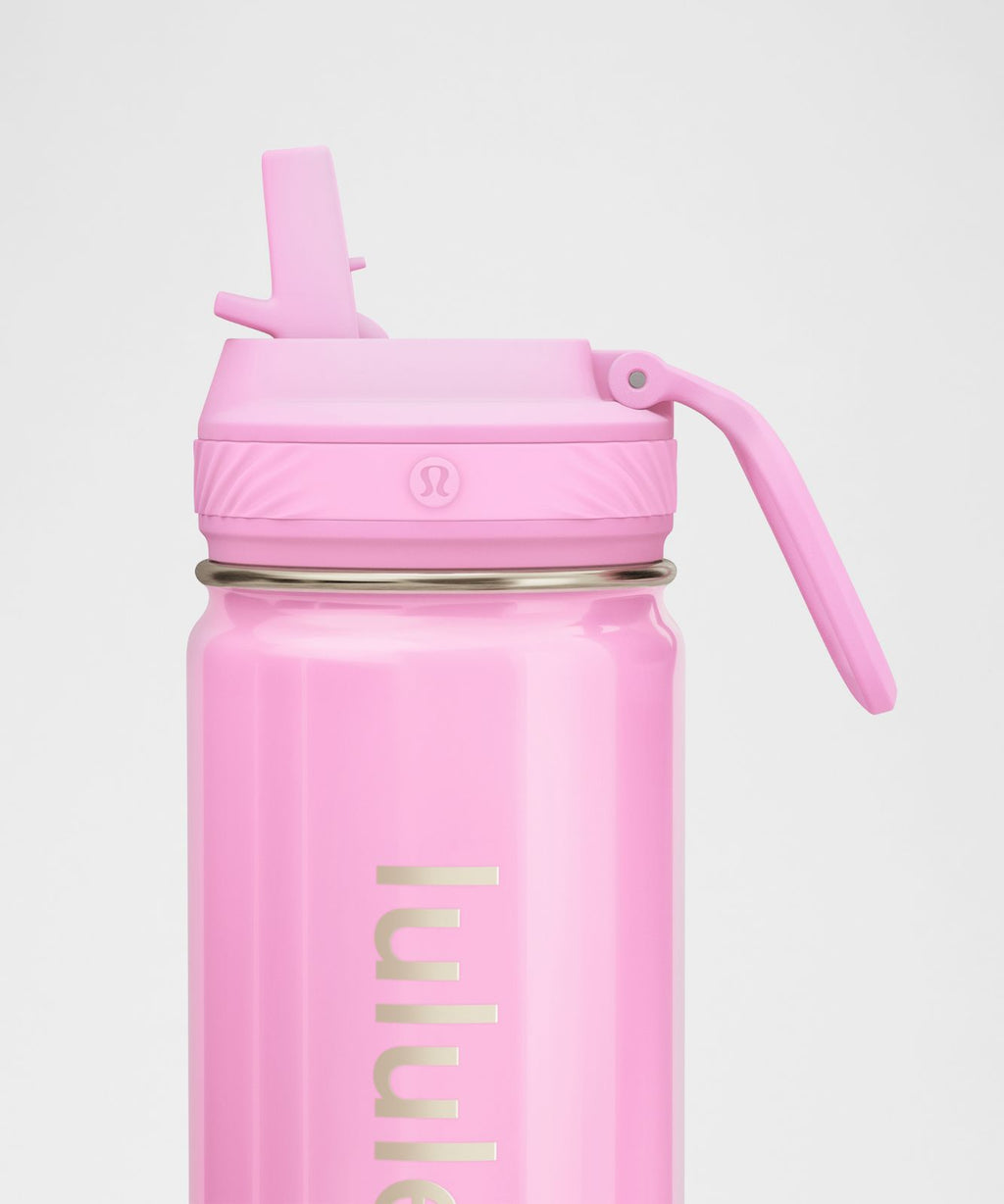 Back to Life Sport Bottle 18oz Straw Lid *Shine Sweet Sorbet/Pink Pearl