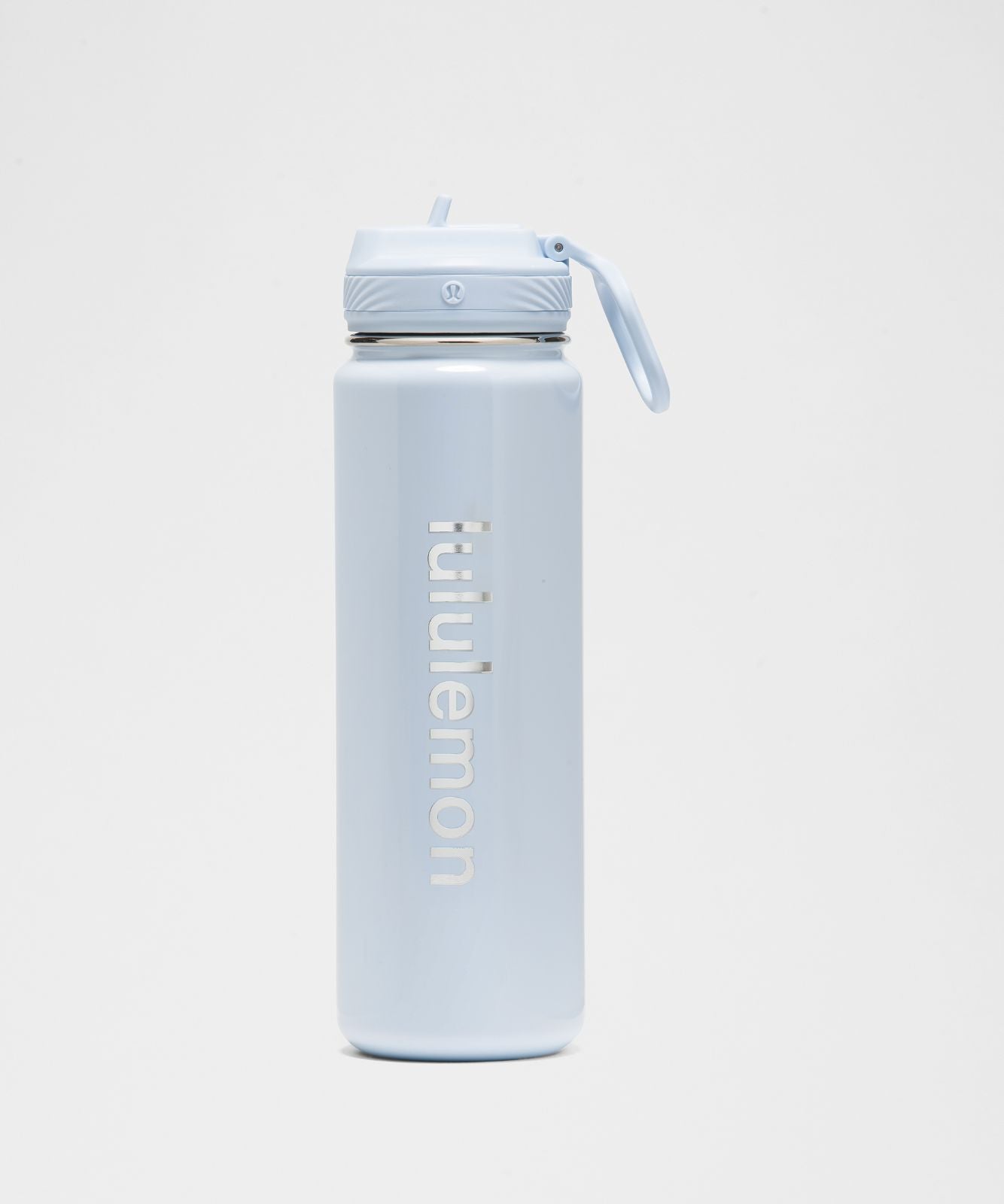 Back to Life Sport Bottle 24oz Straw Lid *Shine Starch Blue/Silver