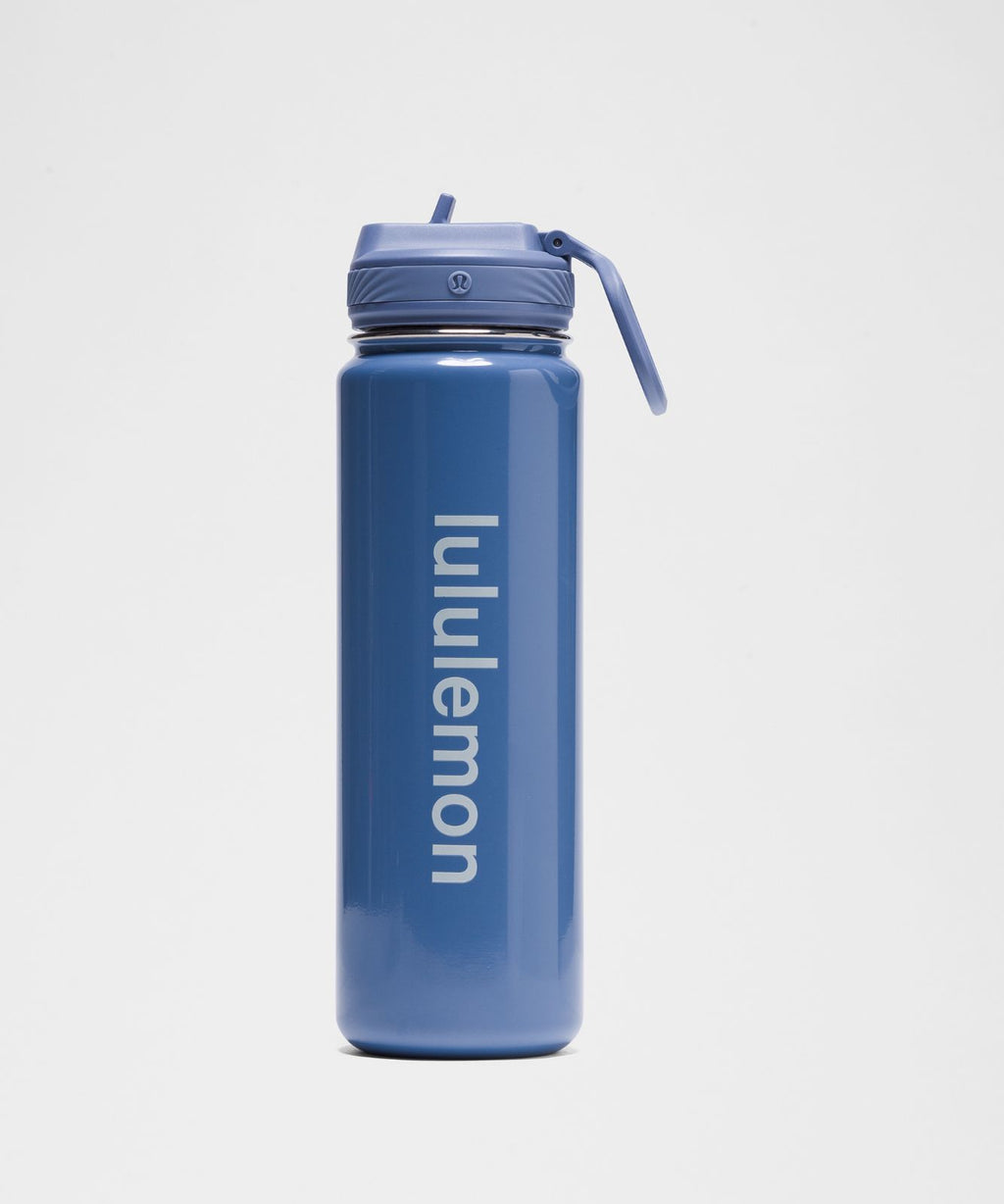 Back to Life Sport Bottle 24oz Straw Lid *Shine Washed Denim/Starch Blue