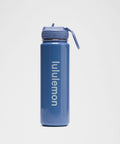 Back to Life Sport Bottle 24oz Straw Lid *Shine Washed Denim/Starch Blue
