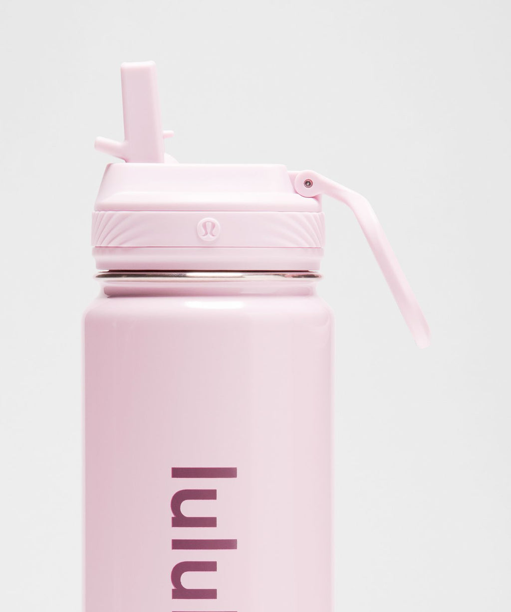 Back to Life Sport Bottle 24oz Straw Lid *Shine Blissful Pink/Pink Frosting