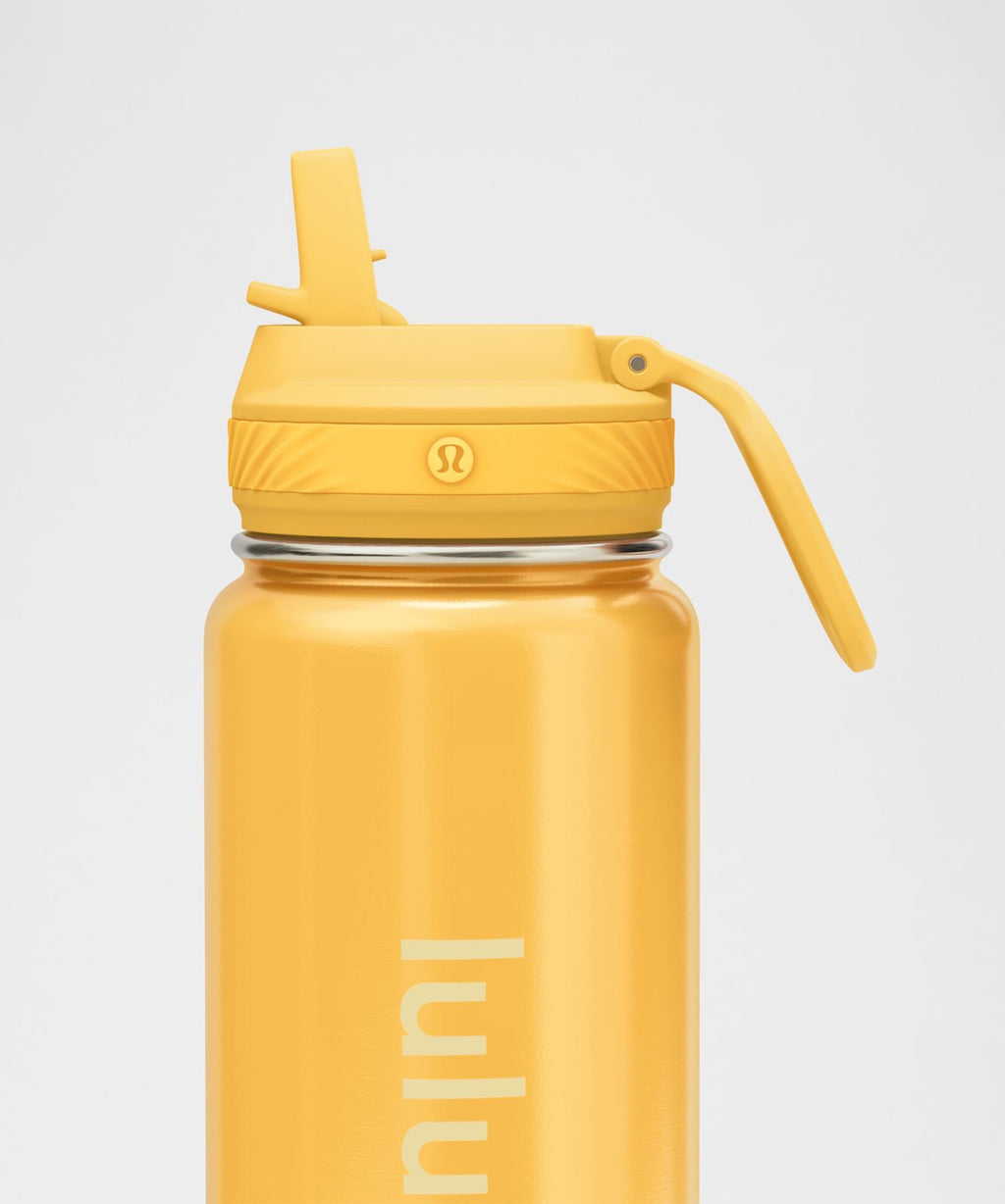 Back to Life Sport Bottle 24oz Straw Lid *Shine Warm Glow/Vanilla Gold