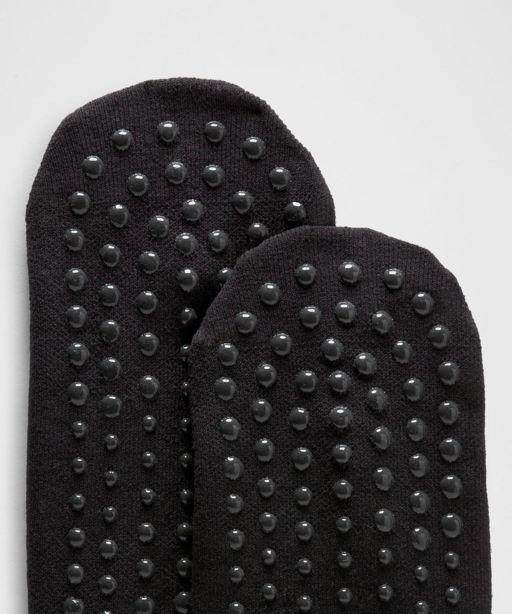 Unisex Find Your Balance Grip Socks *Strappy Black
