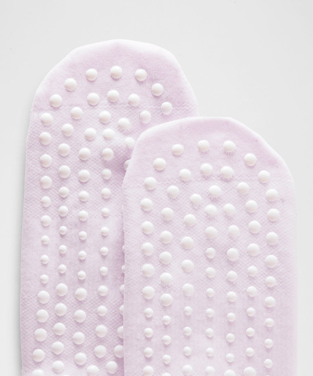Unisex Find Your Balance Grip Socks *Strappy Pink Organza