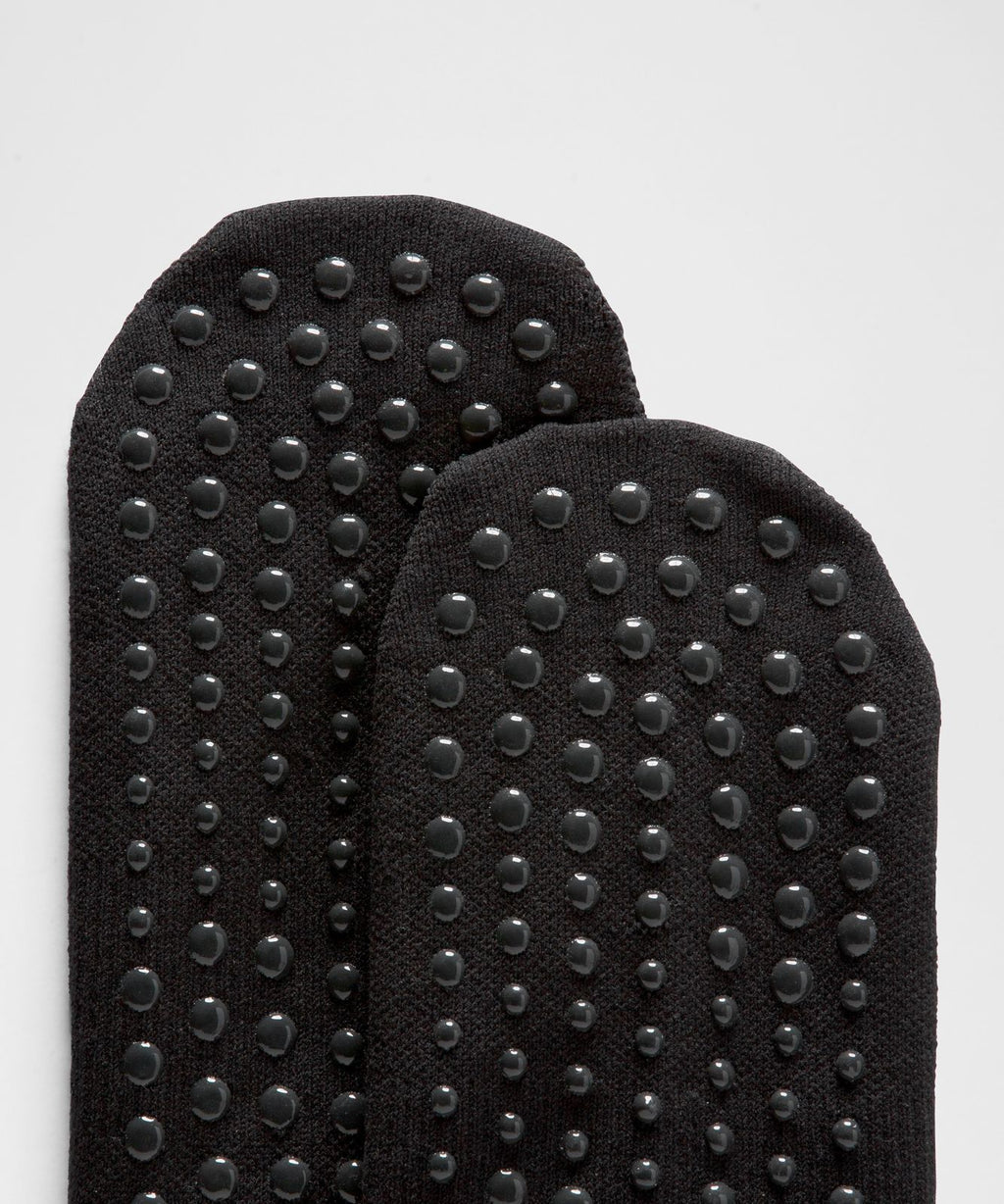 Unisex Find Your Balance Grip Crew Socks Black