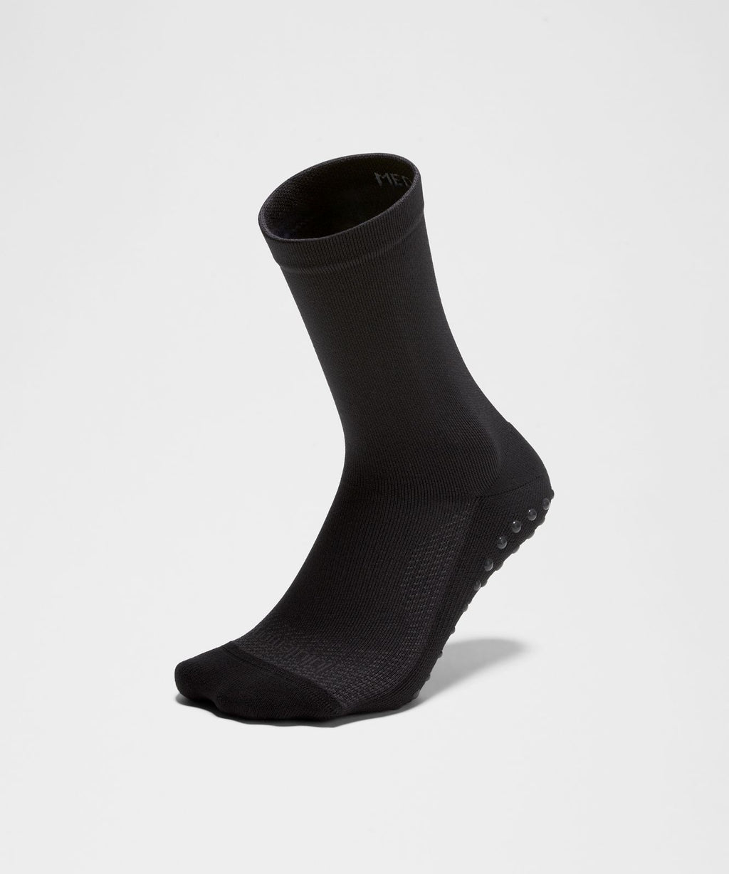 Unisex Find Your Balance Grip Crew Socks Black
