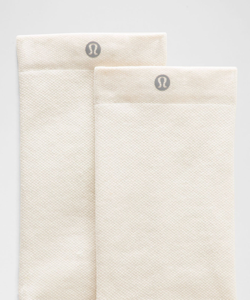 Unisex Find Your Balance Grip Crew Socks Light Ivory