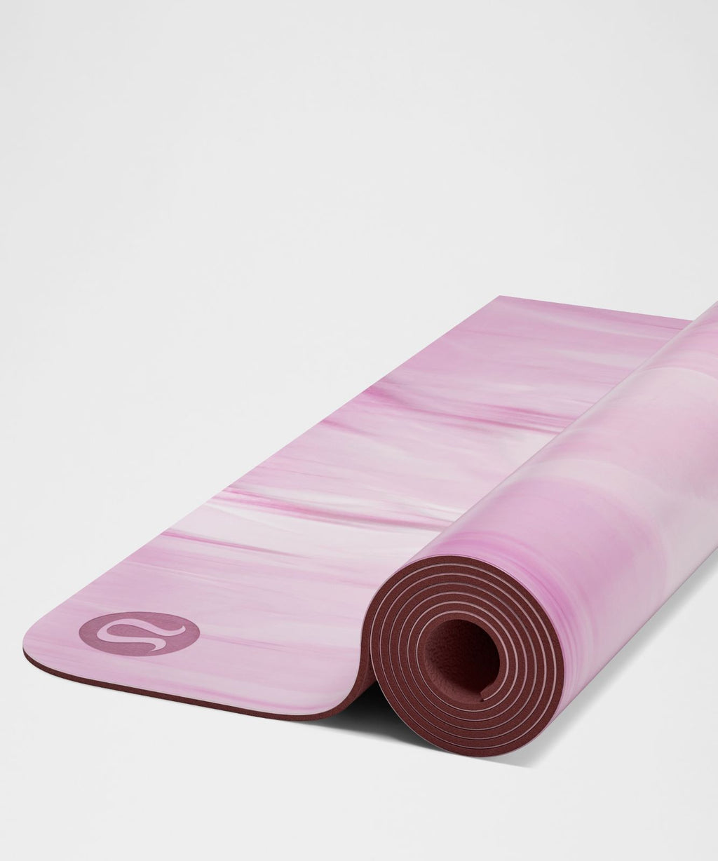 The Mat 5mm *Made With FSC™ Certified Rubber Lunar Lilac/Lavender Rock/White/Burgundy Bay/Burgundy Bay