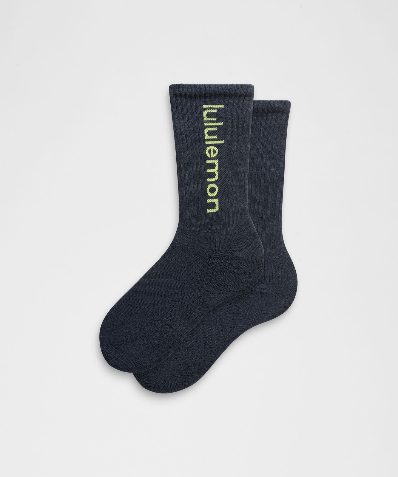 Unisex Daily Essential Crew Socks *Wordmark True Navy/Sour Grape