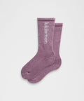 Unisex Daily Essential Crew Socks *Wordmark Lavender Lux/Mint Breeze