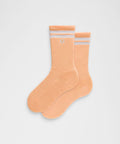 Unisex Daily Essential Crew Socks *Stripe Rock Melon/White