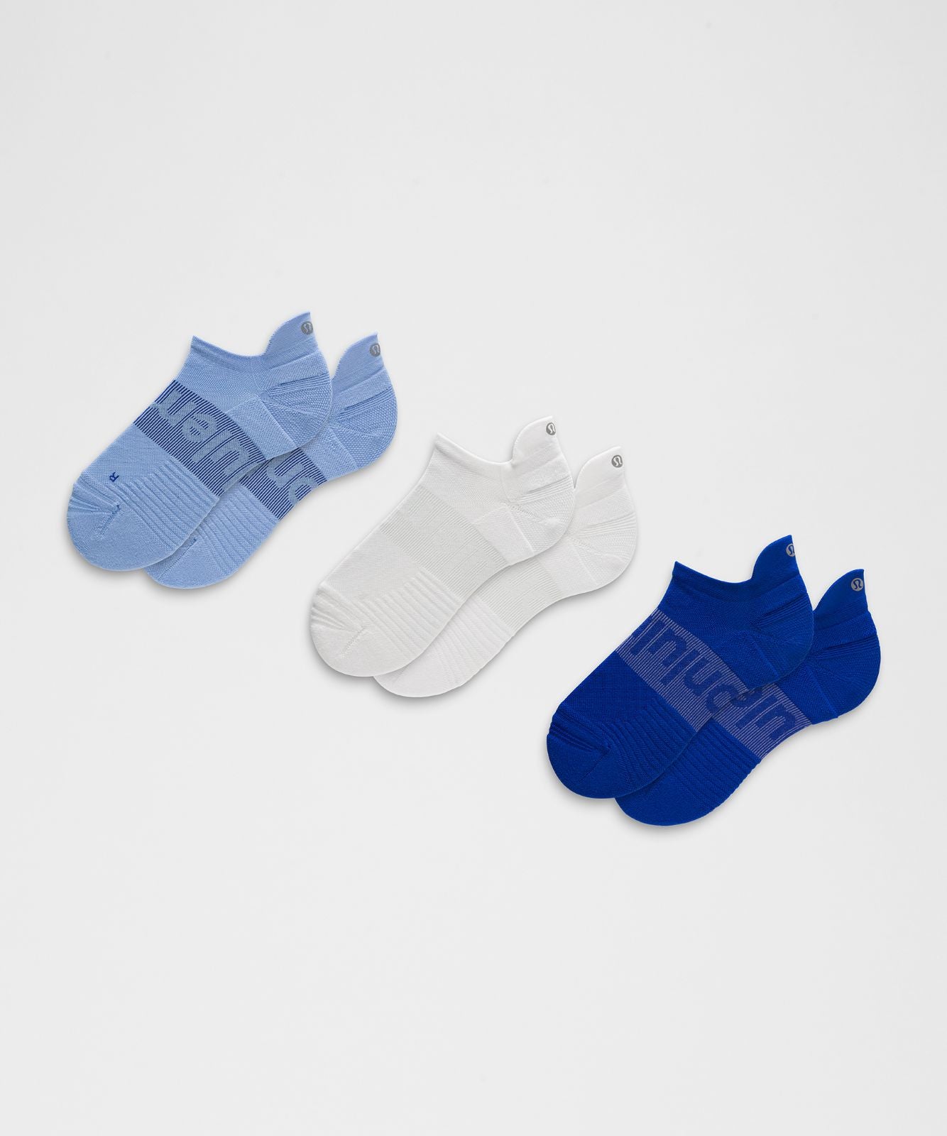 Unisex Power Stride Tab Socks *3 Pack Sinatra Blue/White/Riverside