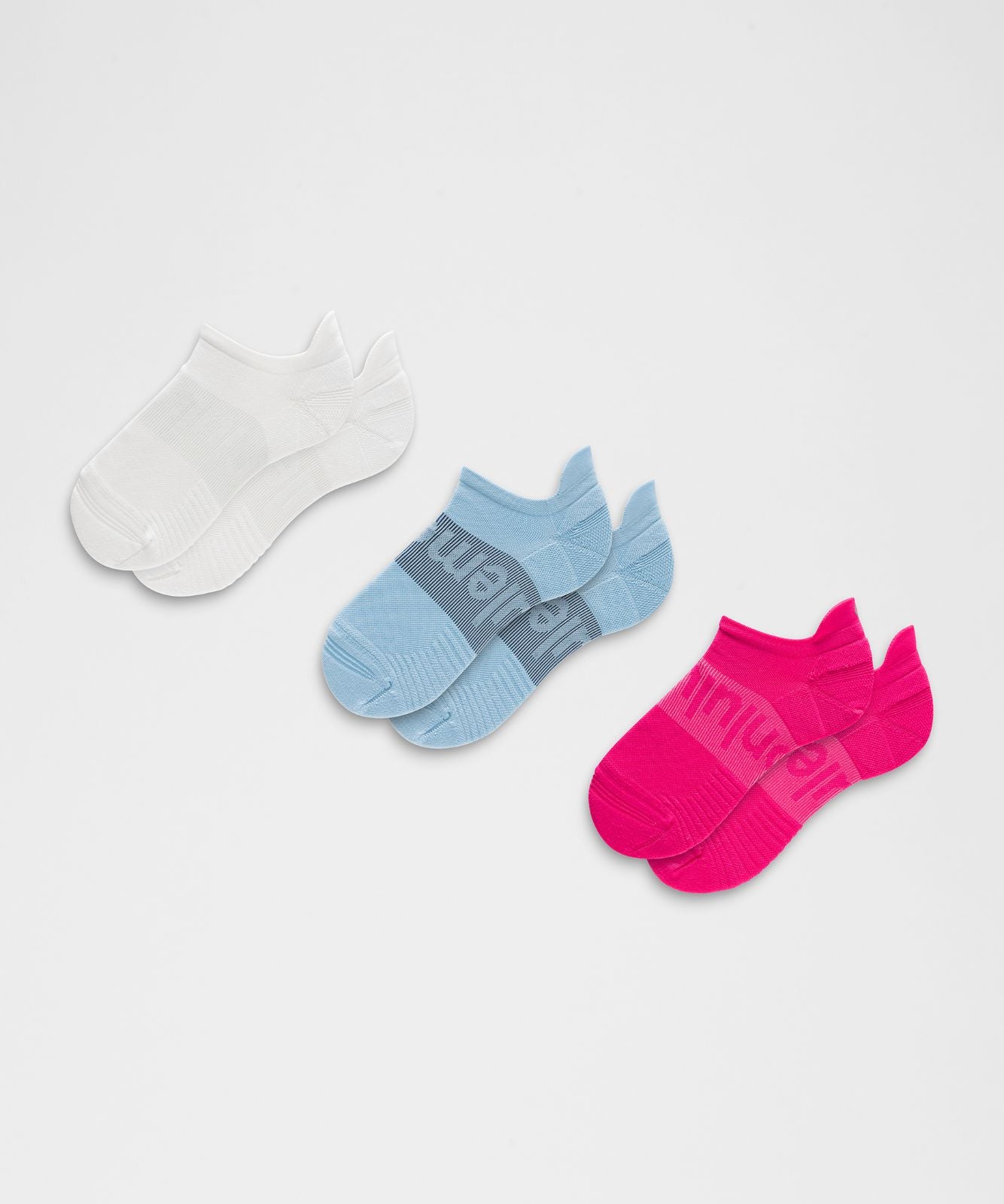 Unisex Power Stride Tab Socks *3 Pack Flamingo Fun Tone/White/Dreamy Blue