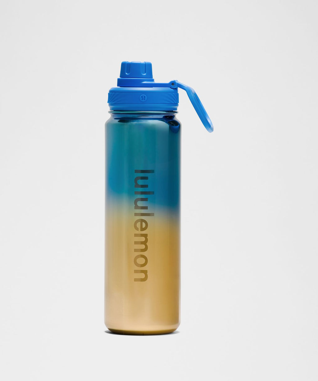 Back To Life Sport Bottle 24oz Sky Blue/Champagne Gold