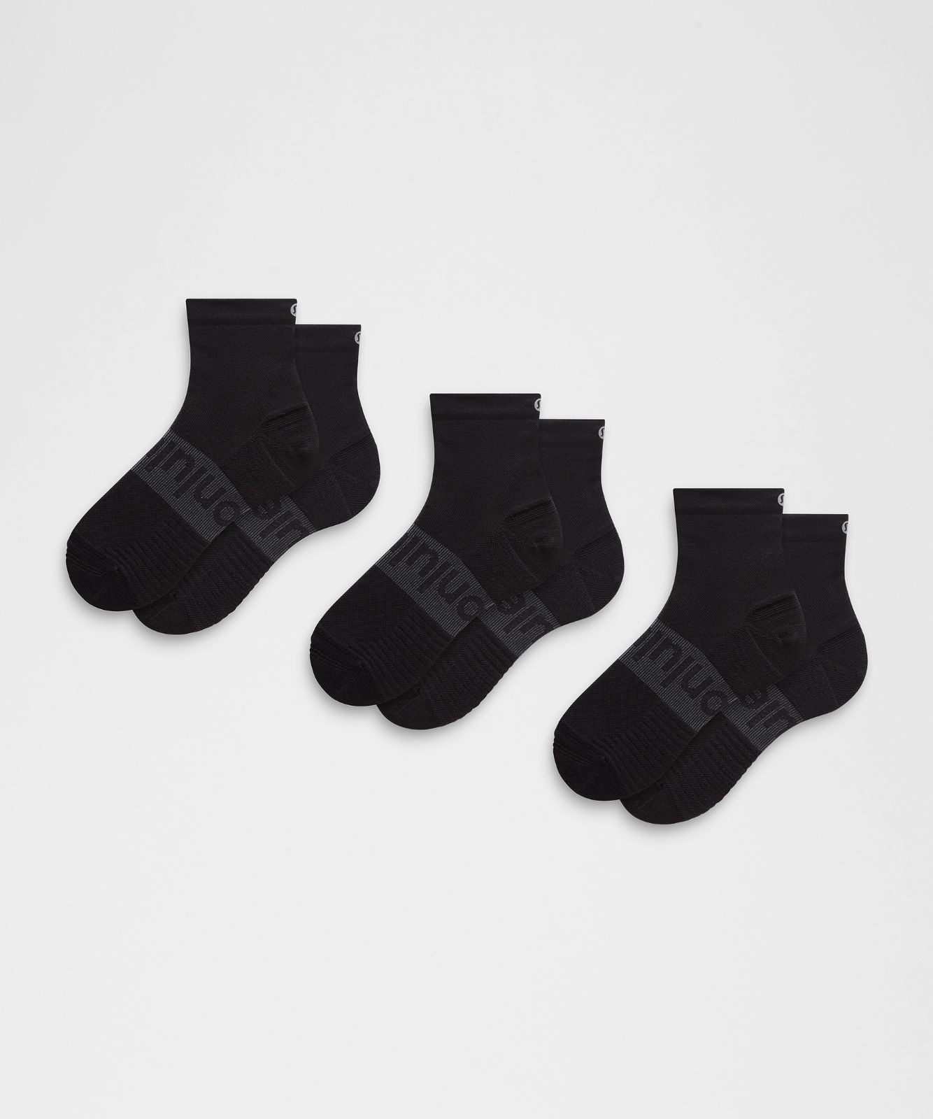 Unisex Power Stride Ankle Socks *3 Pack Black