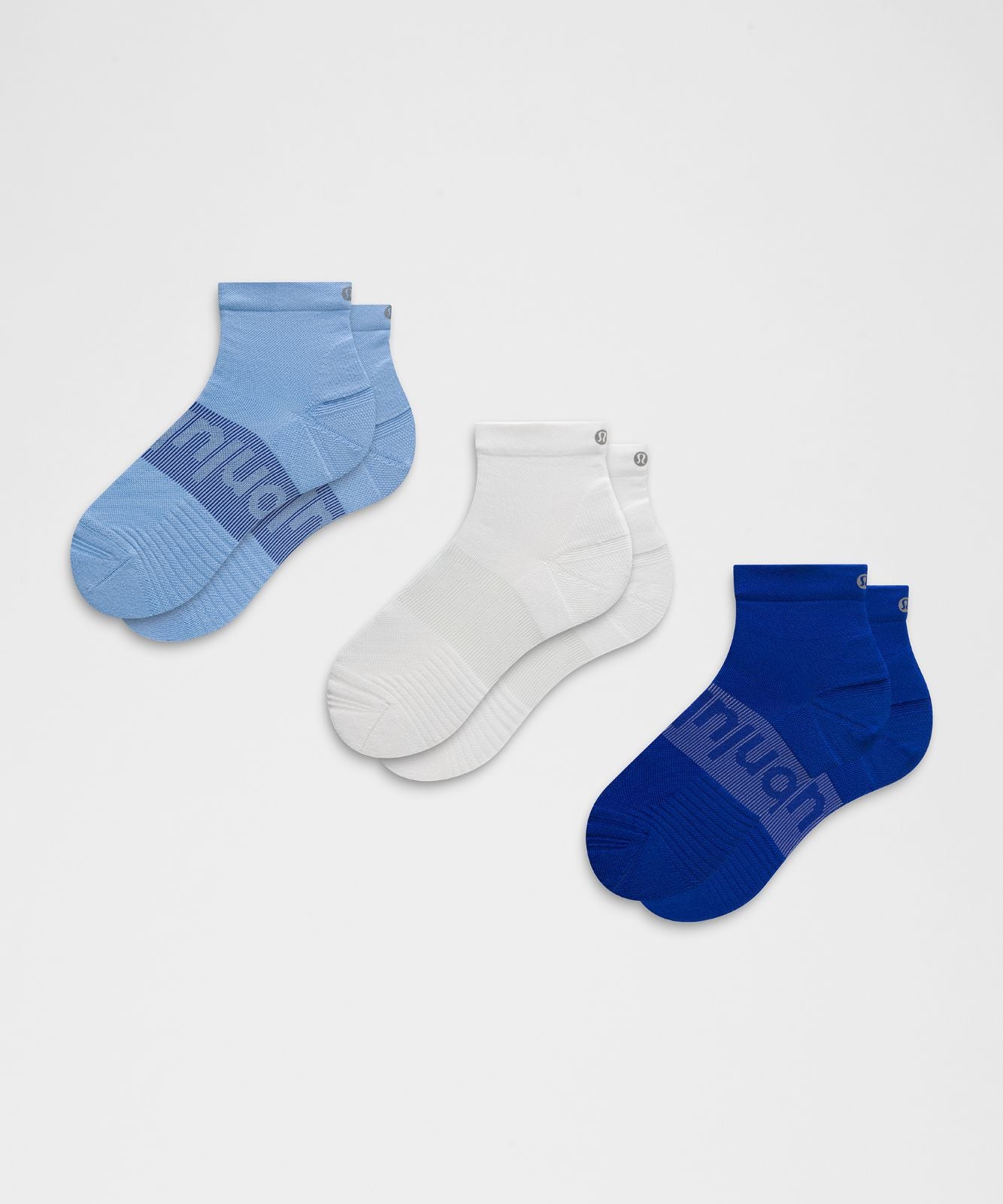 Unisex Power Stride Ankle Socks *3 Pack Sinatra Blue/White/Riverside