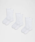 Unisex Power Stride Crew Socks *3 Pack White