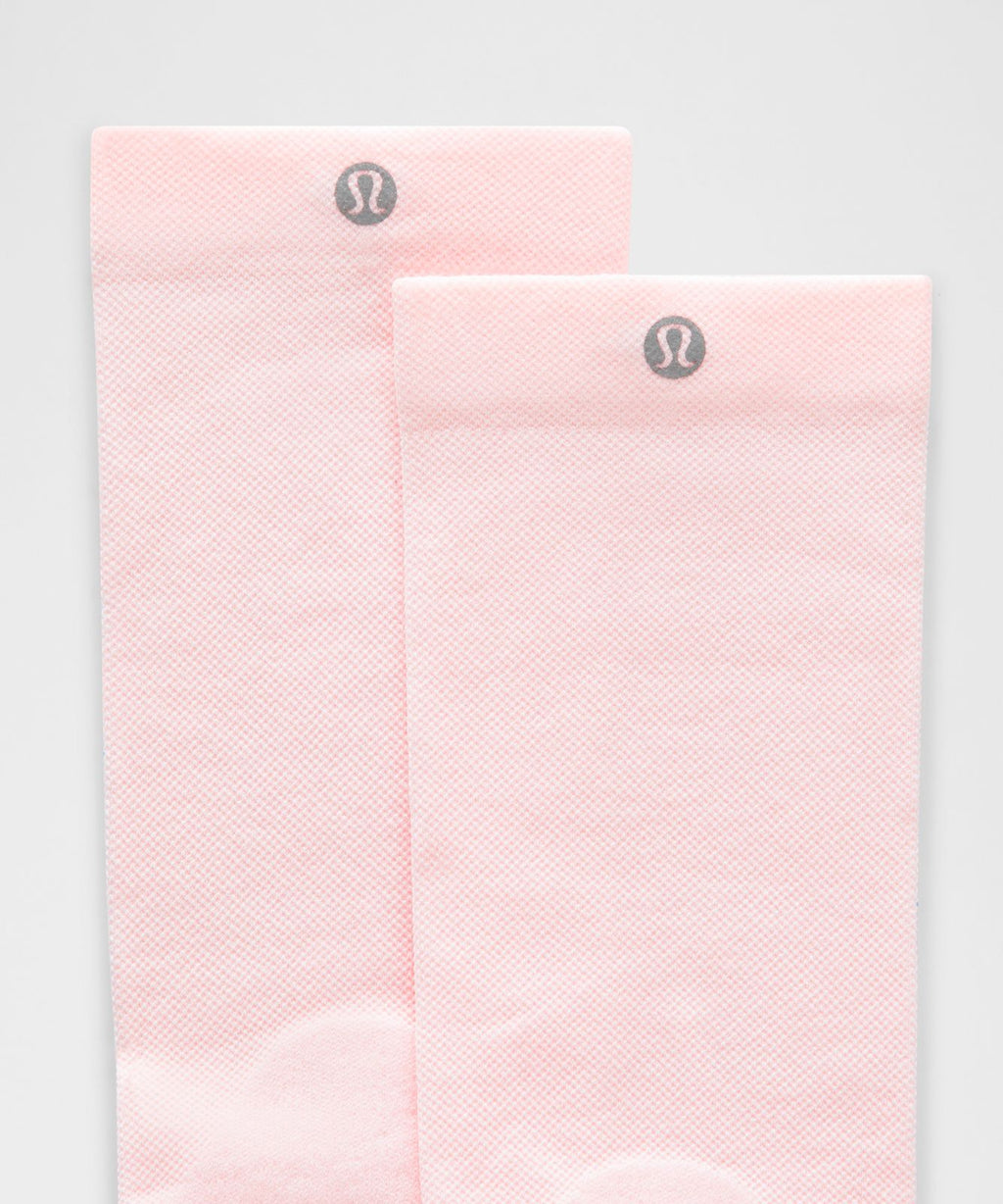 Unisex Power Stride Crew Socks *3 Pack Lilac Play/Pink Pearl/White