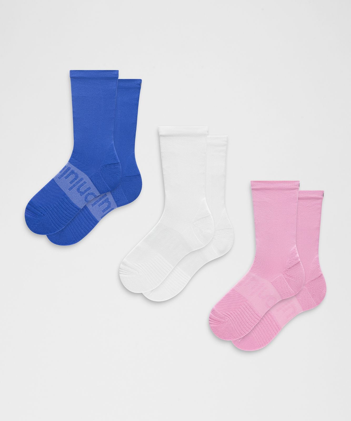 Unisex Power Stride Crew Socks *3 Pack Sweet Sorbet/Beach Ball Blue/White
