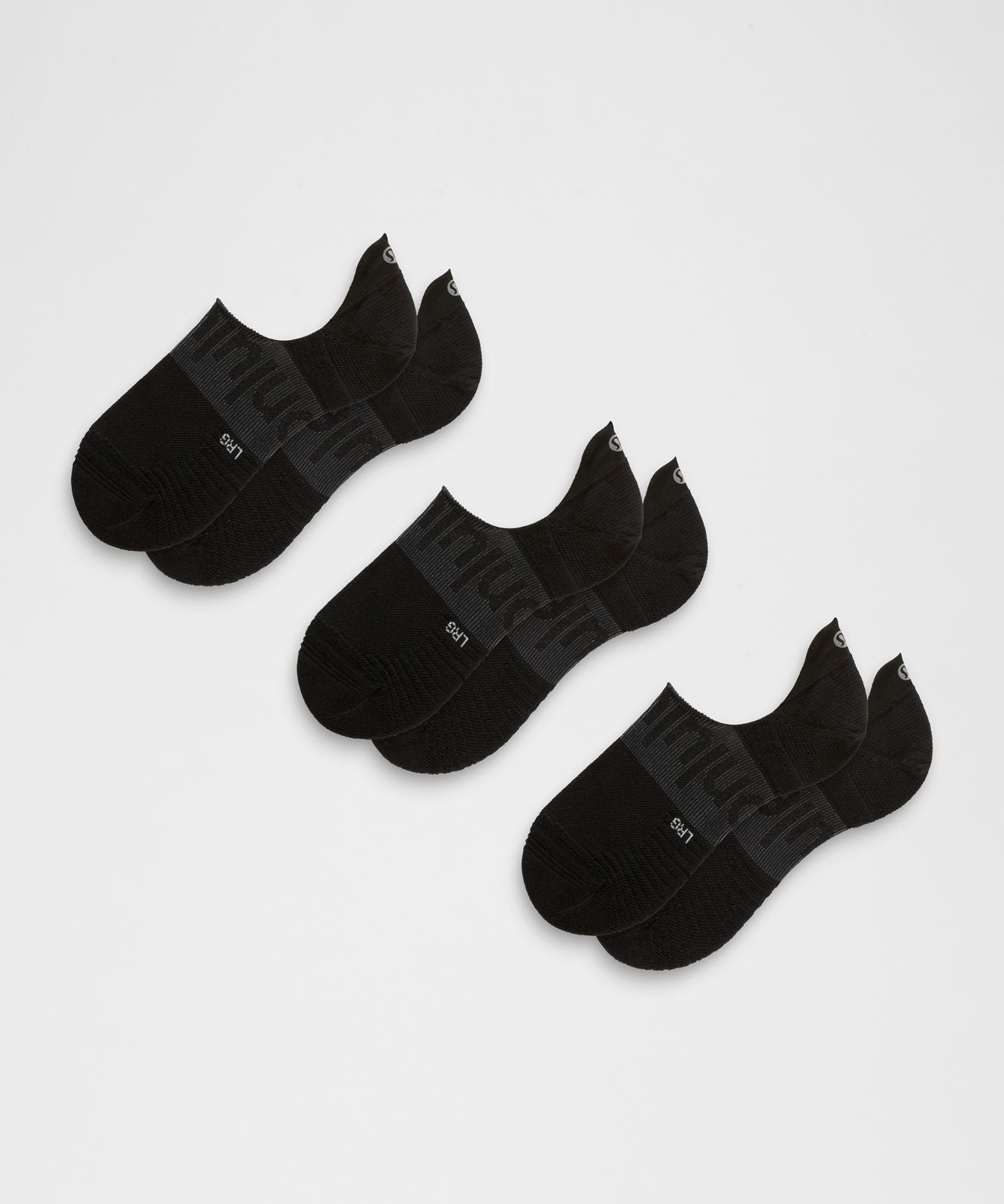 Unisex Power Stride No-Show Socks *3 Pack Black