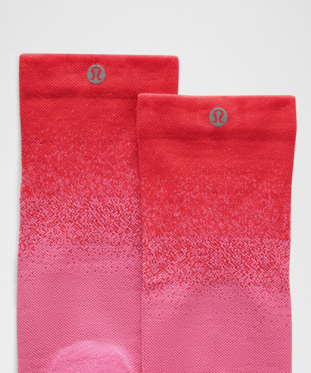Unisex Power Stride Crew Socks *3 Pack Lululemon Red/Sheer Violet/Riverside