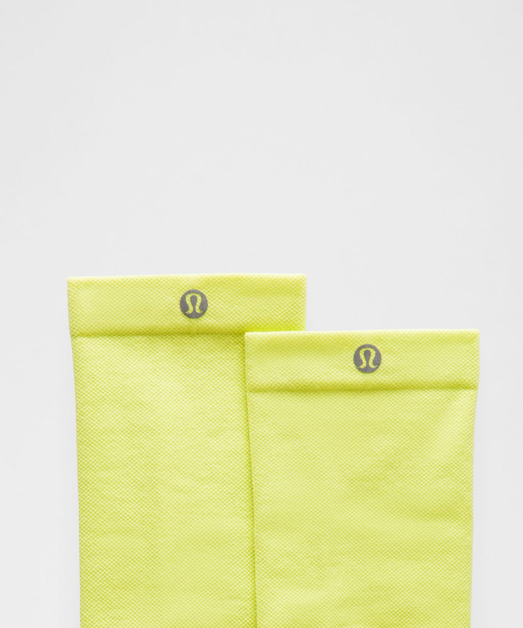 Unisex Power Stride Crew Socks Laser Lime