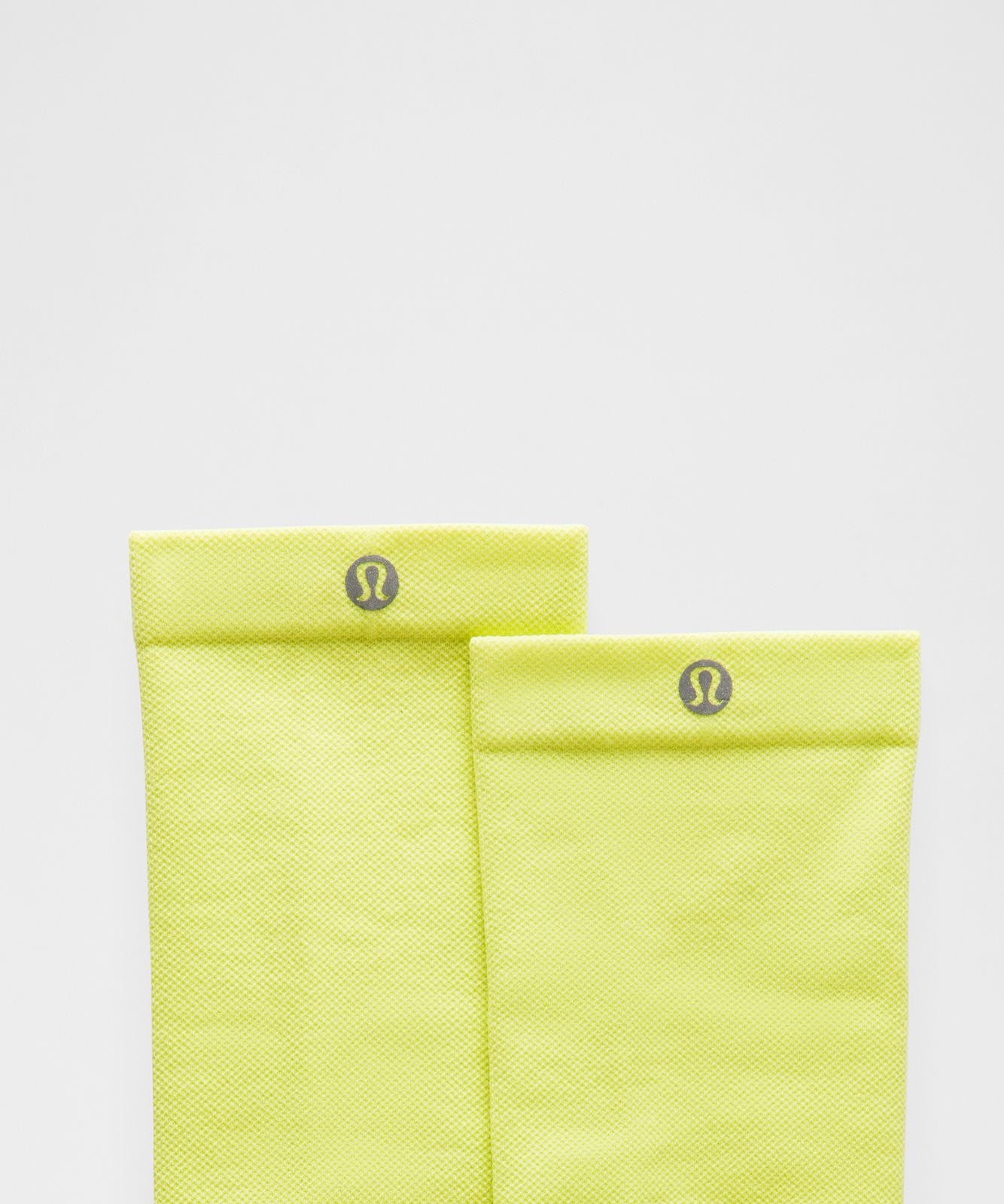 Unisex Power Stride Crew Socks Laser Lime