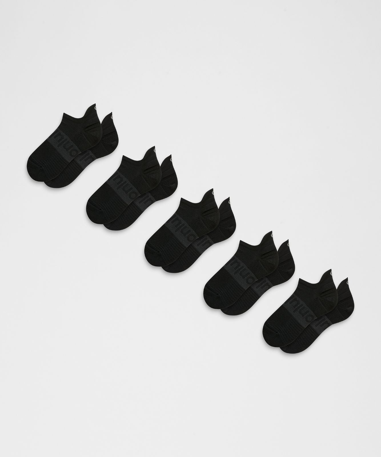 Unisex Power Stride Tab Socks *5 Pack Black